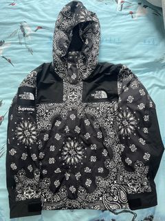 Supreme North Face Bandana Mountain Jacket- 2014: Red (rare