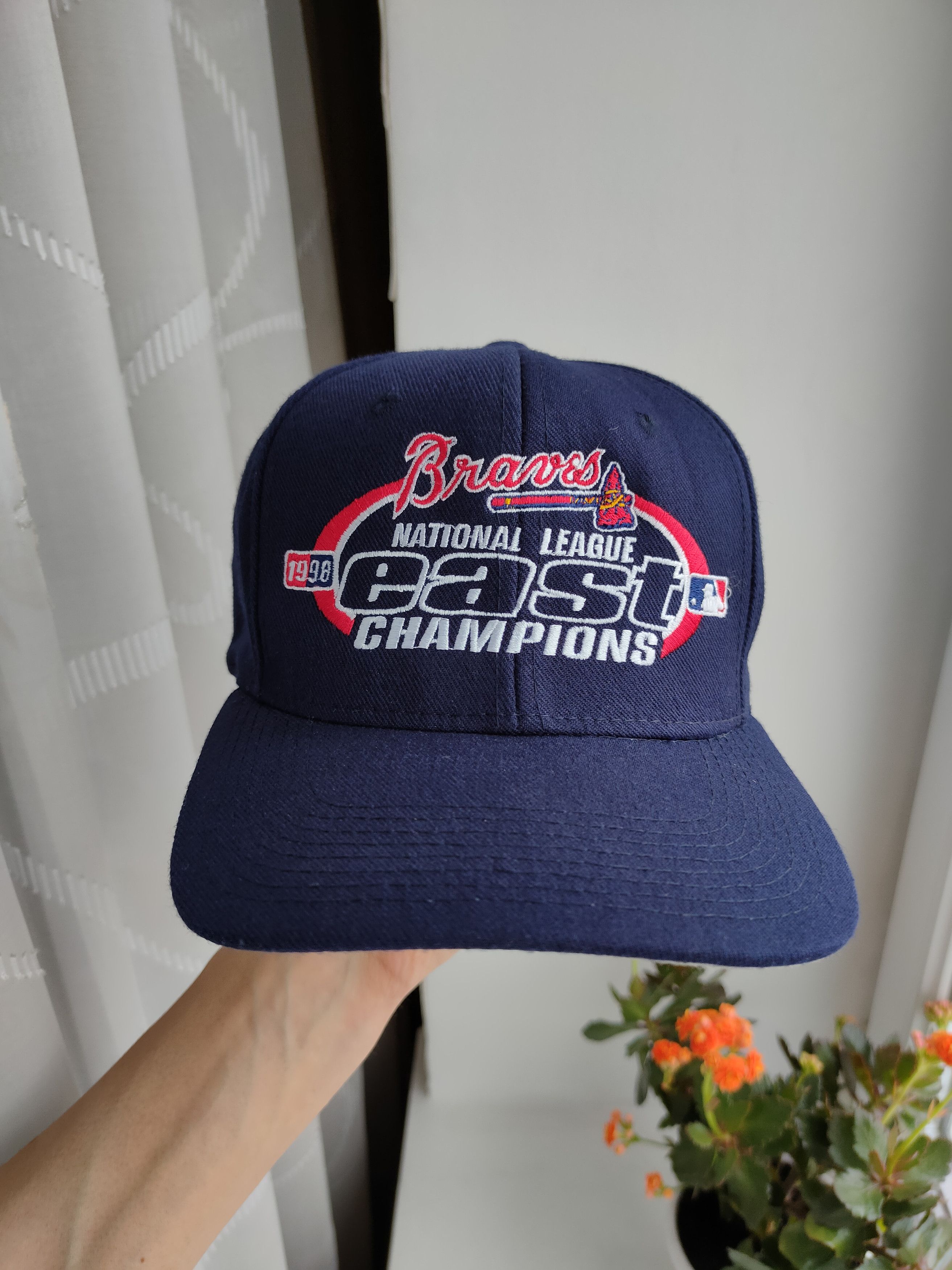 New Era 90s New Era Atlanta Braves MLB Vintage Cap Hat East Champion Size ONE SIZE - 1 Thumbnail