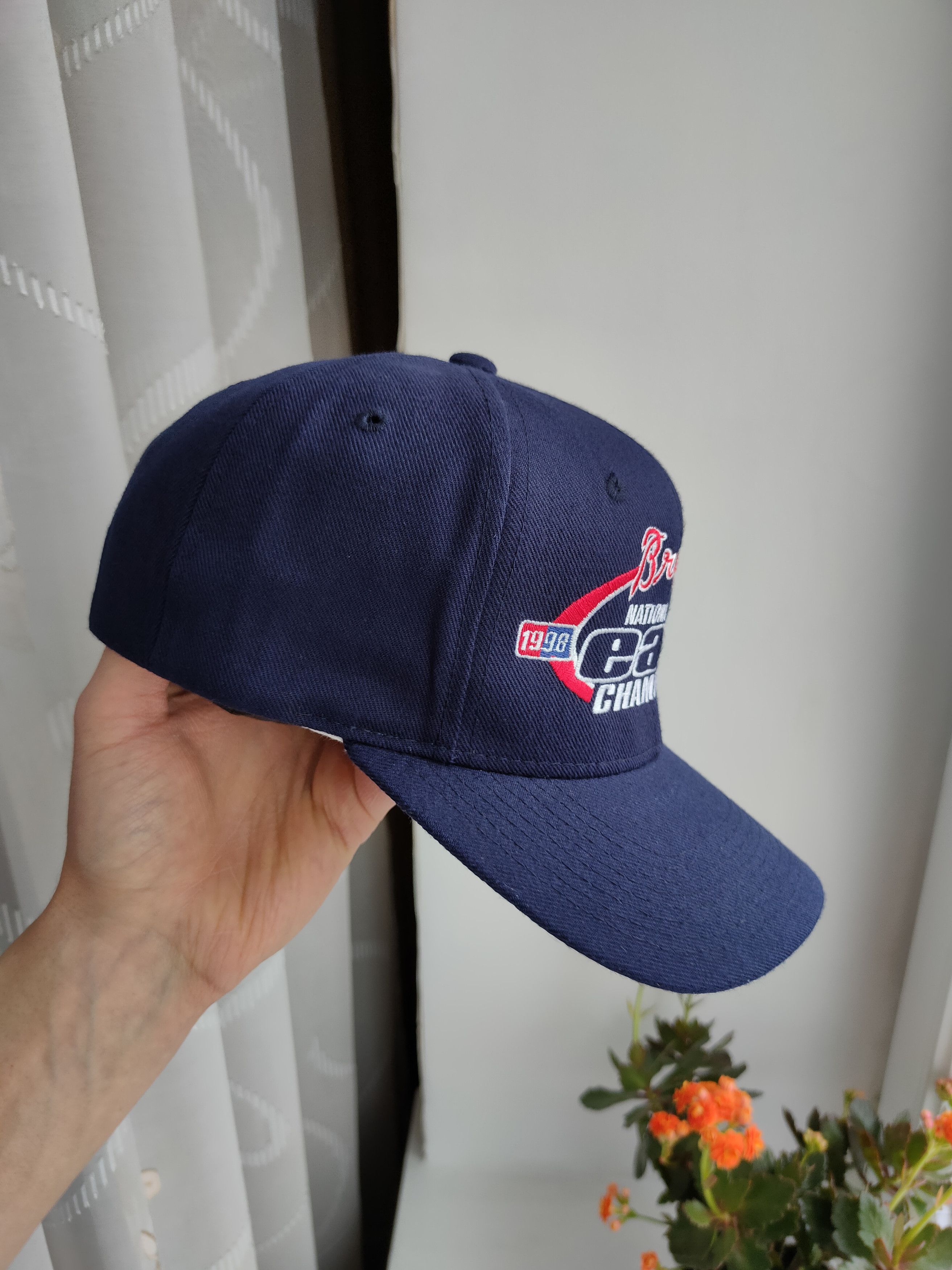 New Era 90s New Era Atlanta Braves MLB Vintage Cap Hat East Champion Size ONE SIZE - 5 Thumbnail