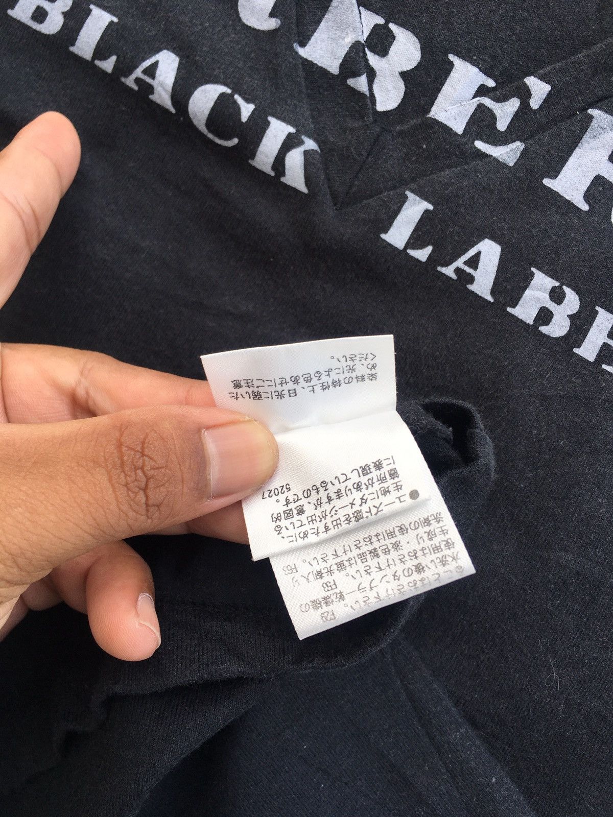 Burberry Rare Vintage Burberry Black Label Spellout Tee Size US S / EU 44-46 / 1 - 12 Thumbnail