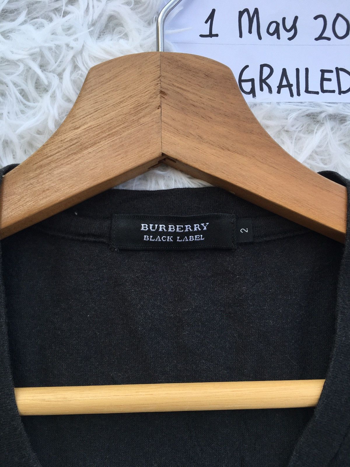Burberry Rare Vintage Burberry Black Label Spellout Tee Size US S / EU 44-46 / 1 - 8 Thumbnail