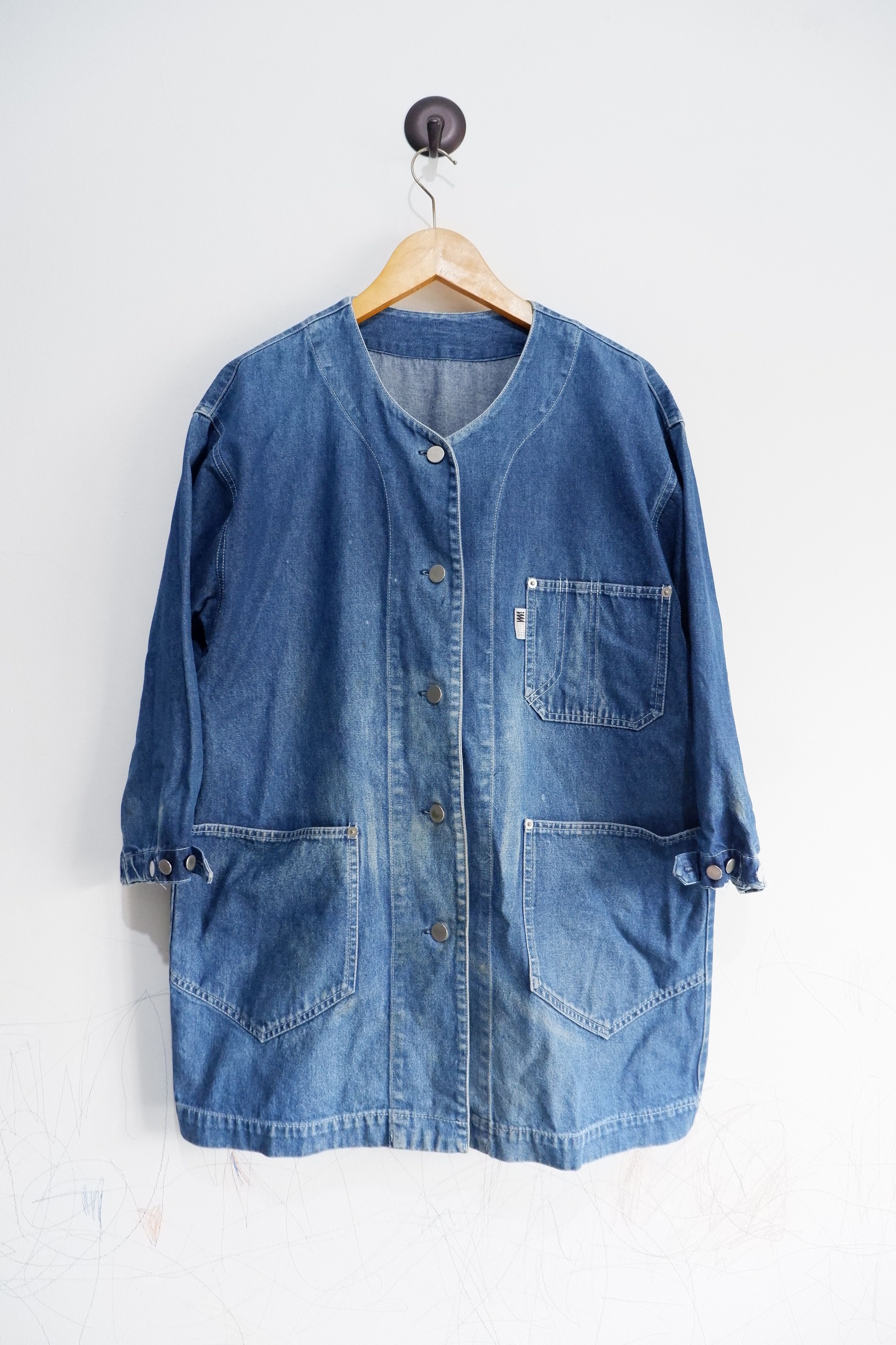 image of Issey Miyake x Tsumori Chisato VTG 90's Miyake Design Studio Ballon Sleeve Coveralls Jacket in Blue