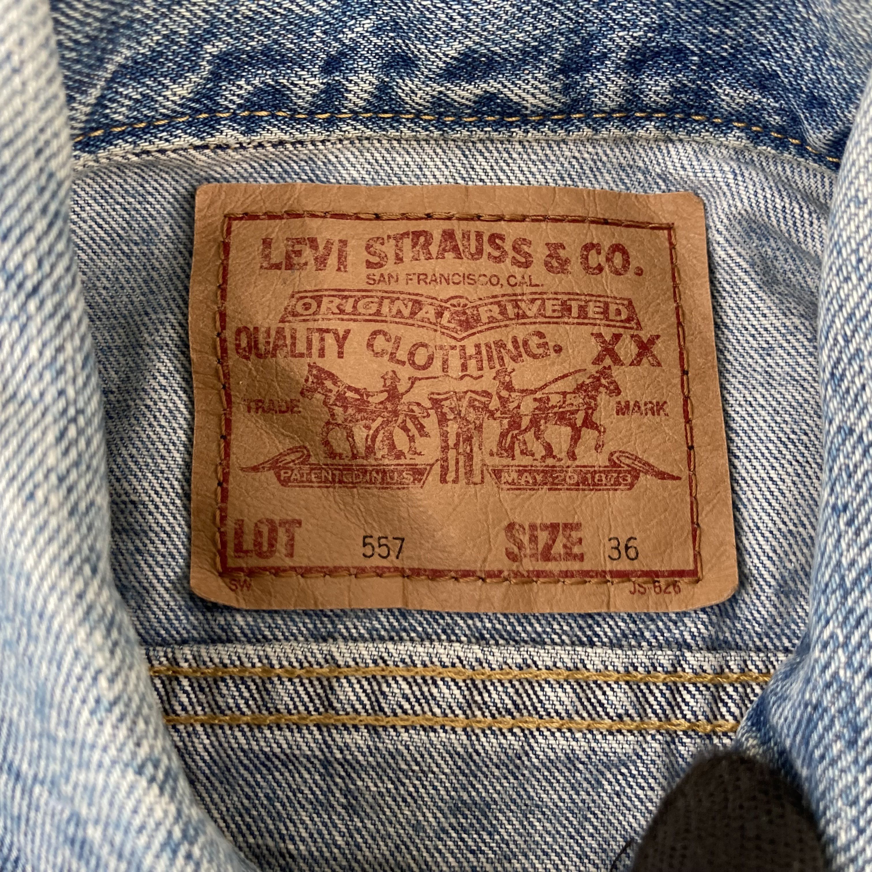 Levi's × Vintage Vtg Levis Big E Japan Women 36 Jeans Jacket 90s Rare Size S / US 4 / IT 40 - 2 Thumbnail