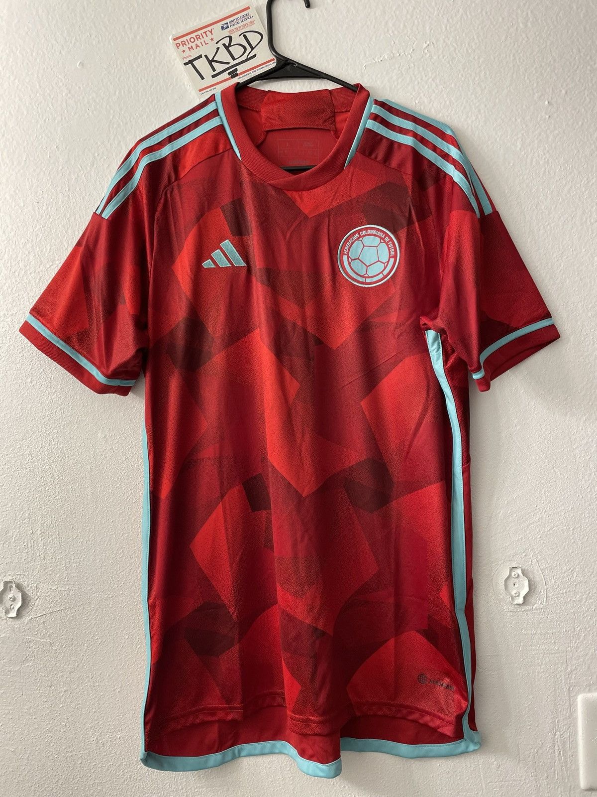 Adidas Adidas Colombia National Soccer Team Stadium Jersey Sz Large