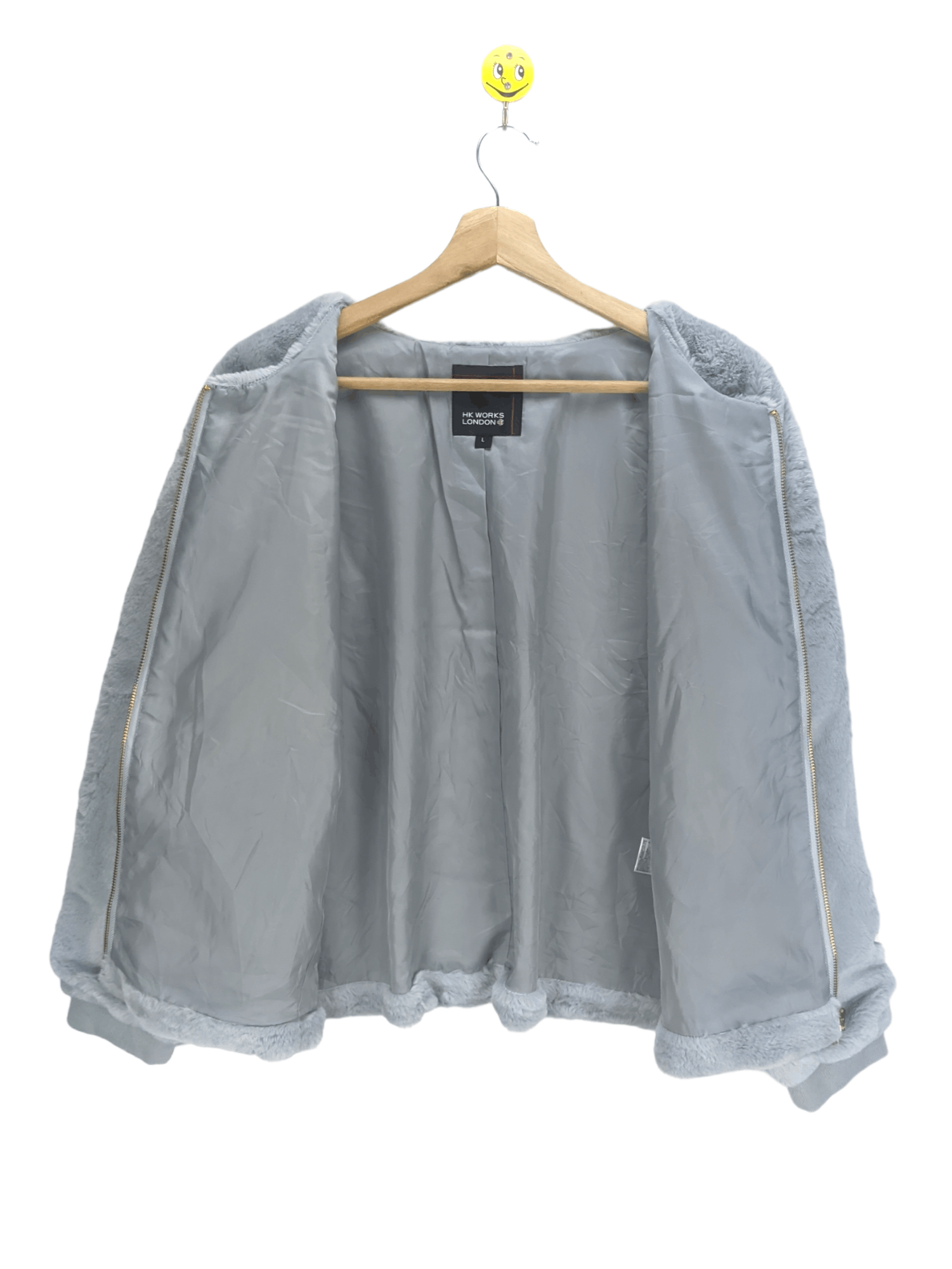 Japanese Brand Steals🔥Faux Fur Cropped Jacket by HK Works London Size L / US 10 / IT 46 - 5 Thumbnail