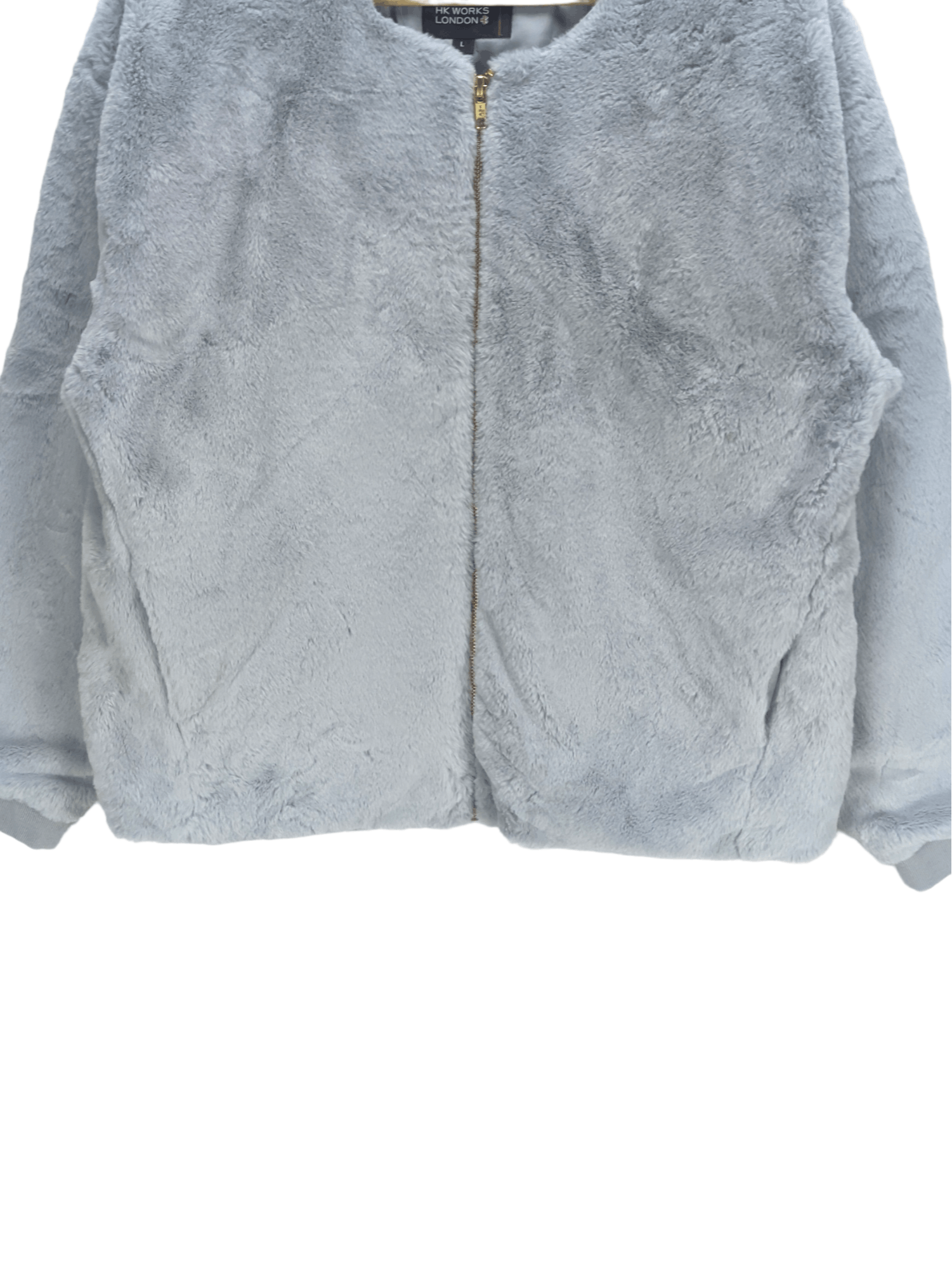 Japanese Brand Steals🔥Faux Fur Cropped Jacket by HK Works London Size L / US 10 / IT 46 - 8 Thumbnail