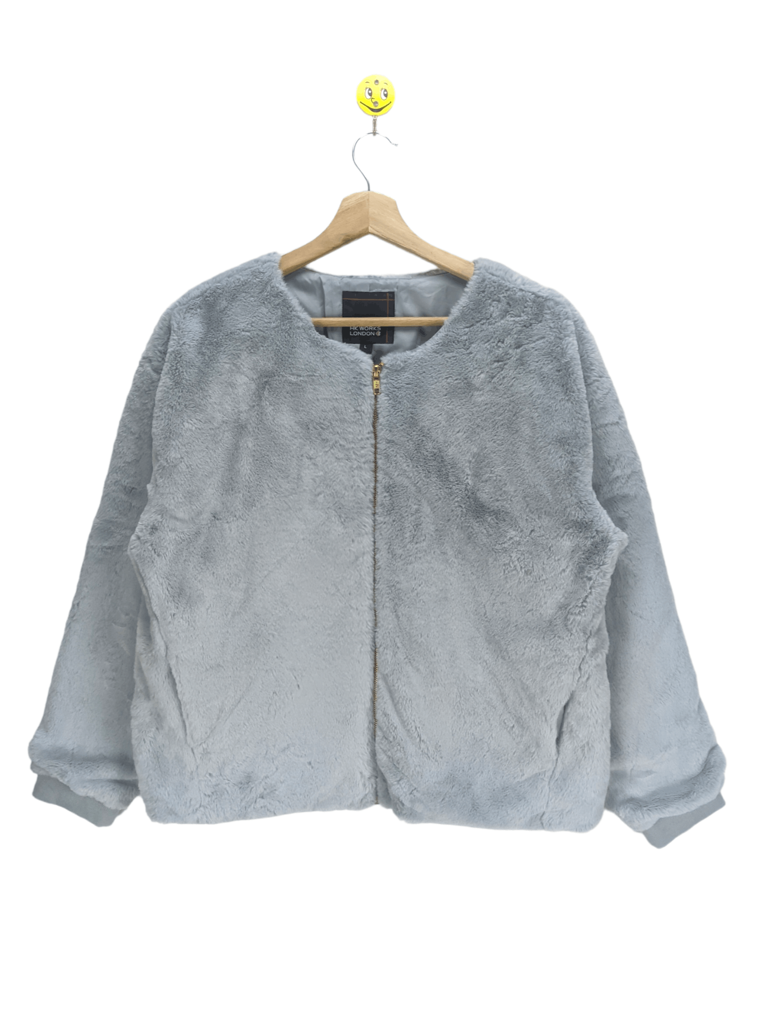 Japanese Brand Steals🔥Faux Fur Cropped Jacket by HK Works London Size L / US 10 / IT 46 - 1 Thumbnail