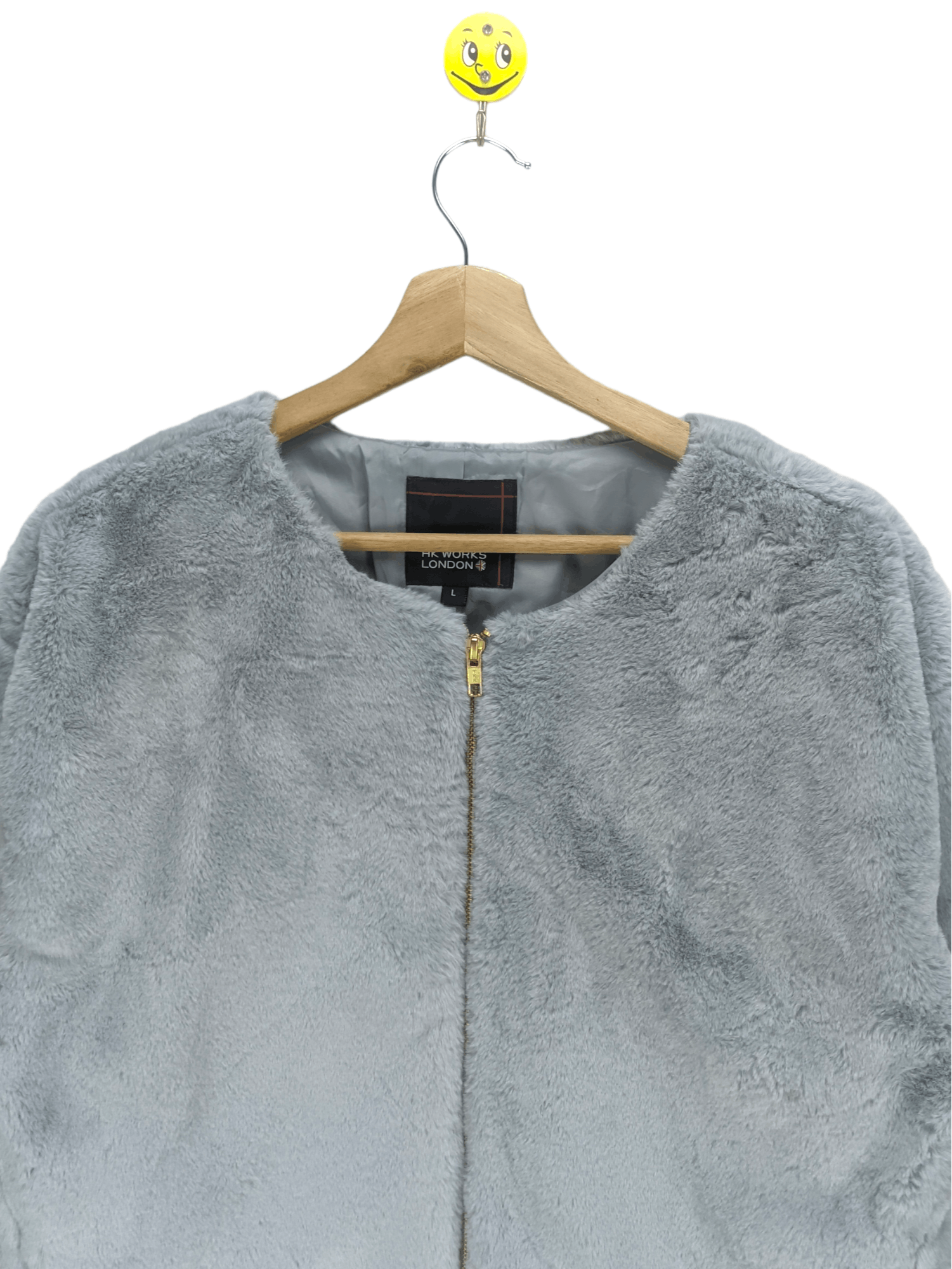 Japanese Brand Steals🔥Faux Fur Cropped Jacket by HK Works London Size L / US 10 / IT 46 - 7 Thumbnail