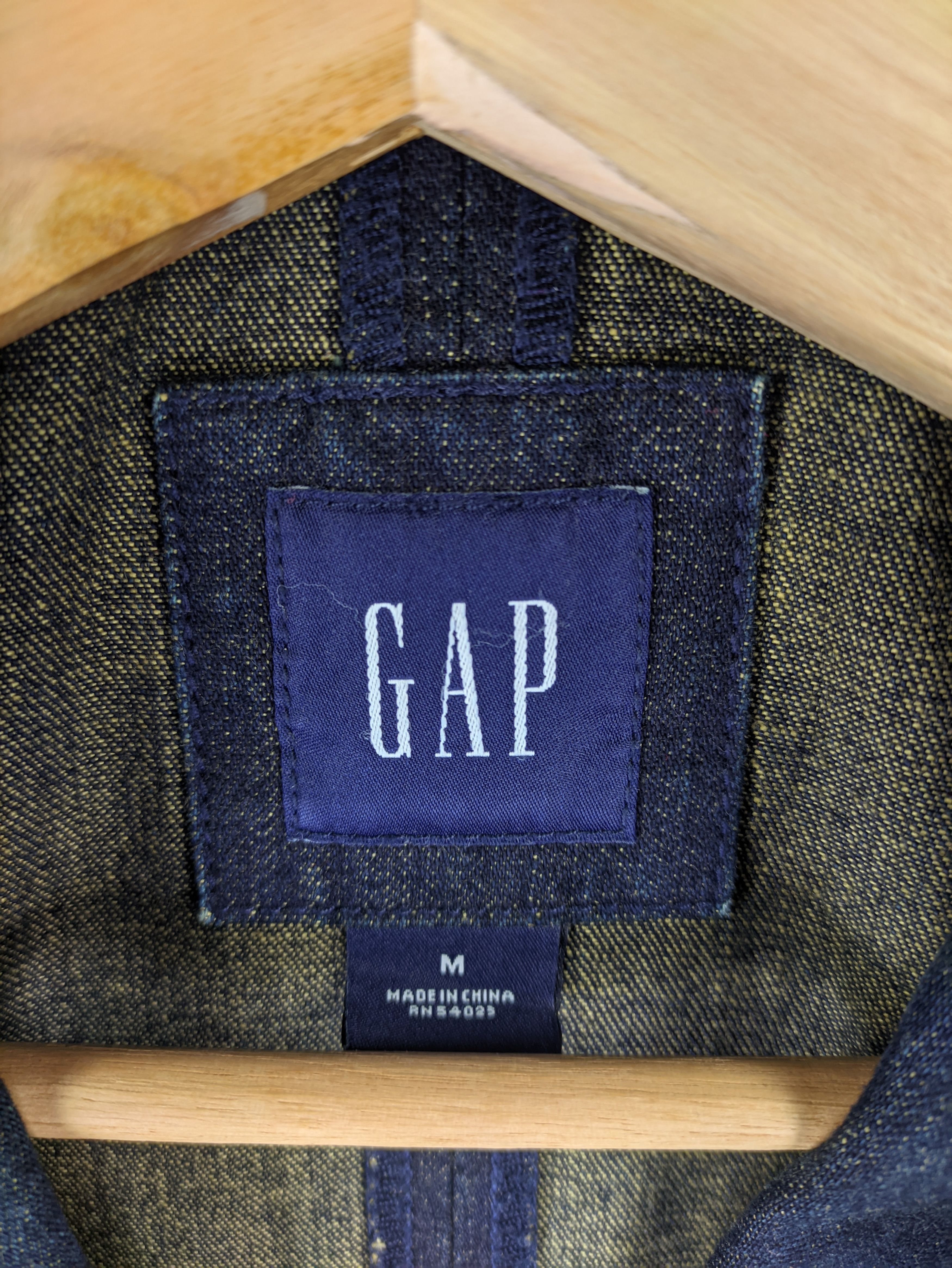 Gap Steals🔥Vintage Denim Blazer Jacket by Gap Size US M / EU 48-50 / 2 - 3 Thumbnail