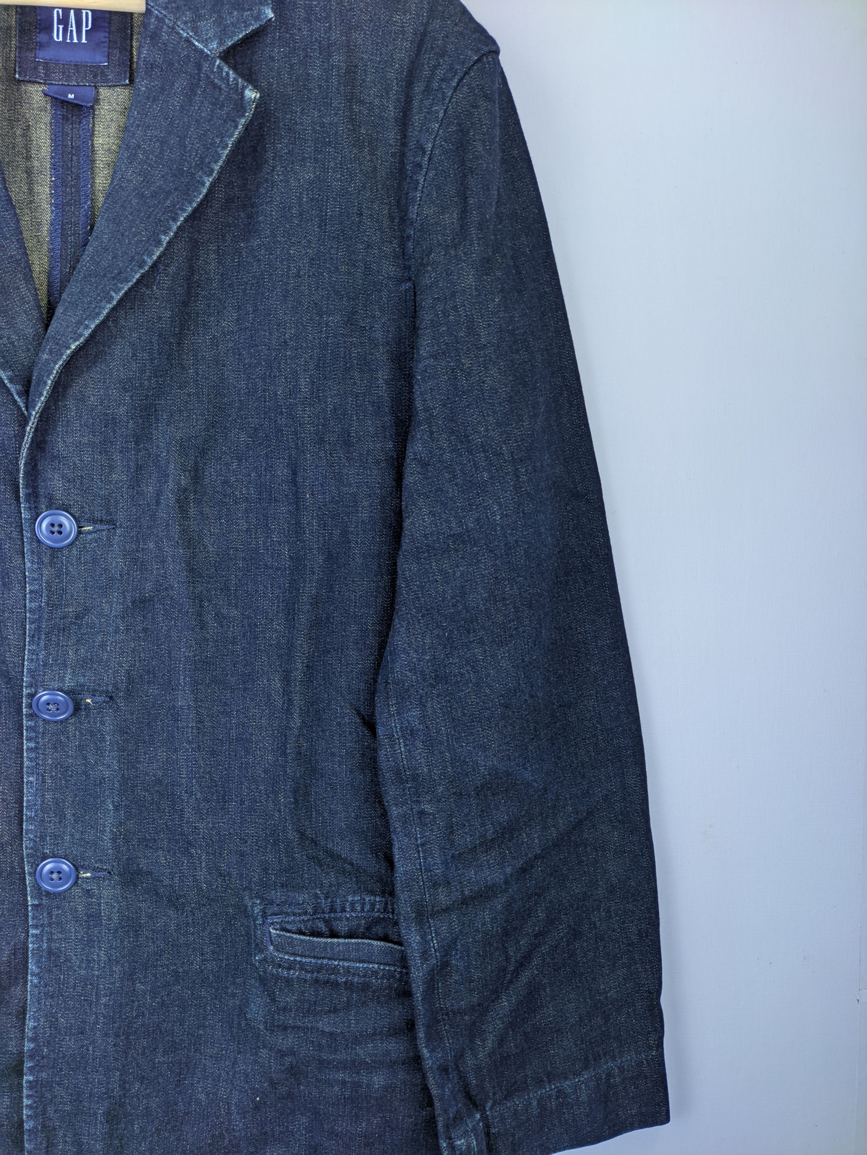 Gap Steals🔥Vintage Denim Blazer Jacket by Gap Size US M / EU 48-50 / 2 - 6 Thumbnail