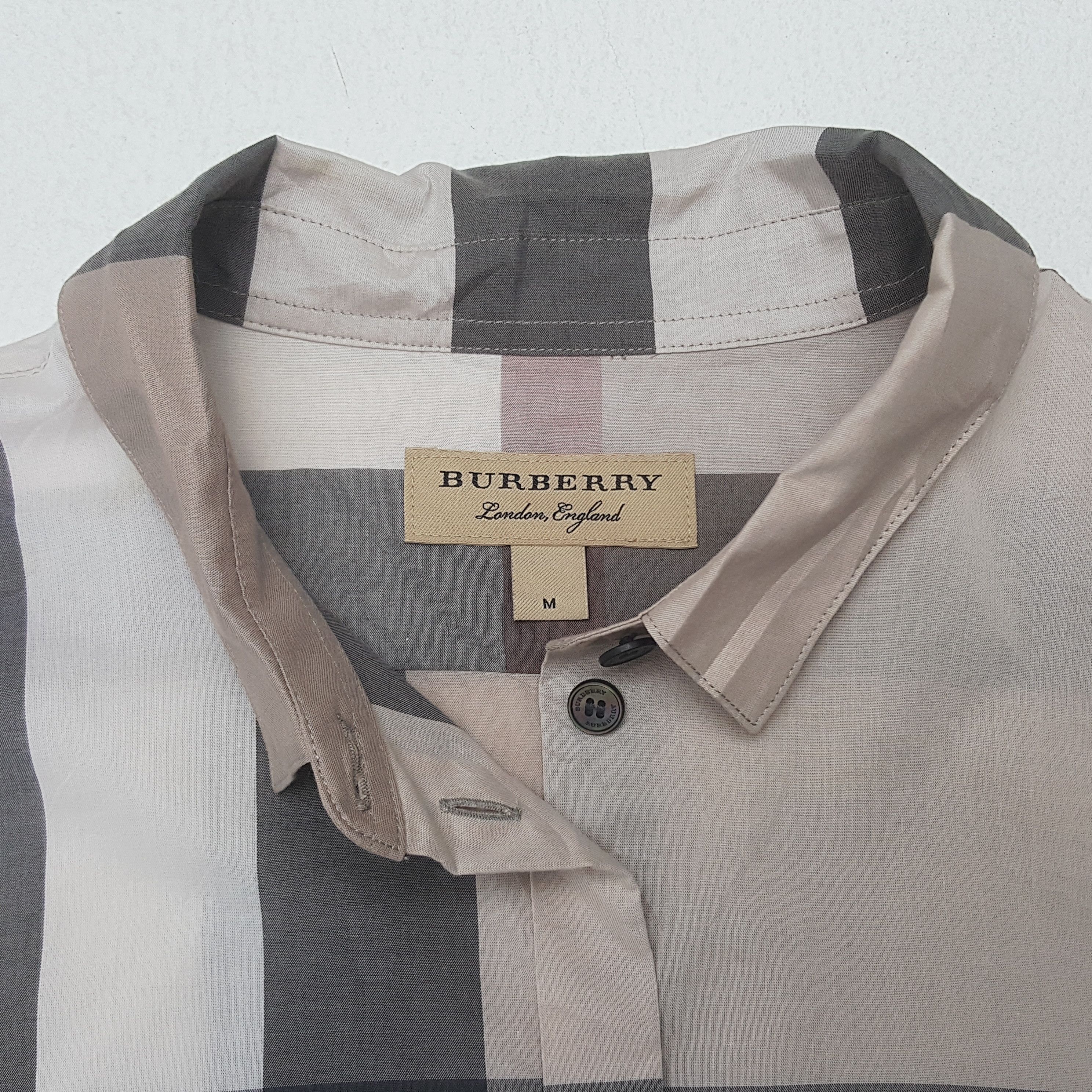 Burberry × Vintage Vintage Burberry London Nova Shirt Button Up Size M / US 6-8 / IT 42-44 - 3 Thumbnail