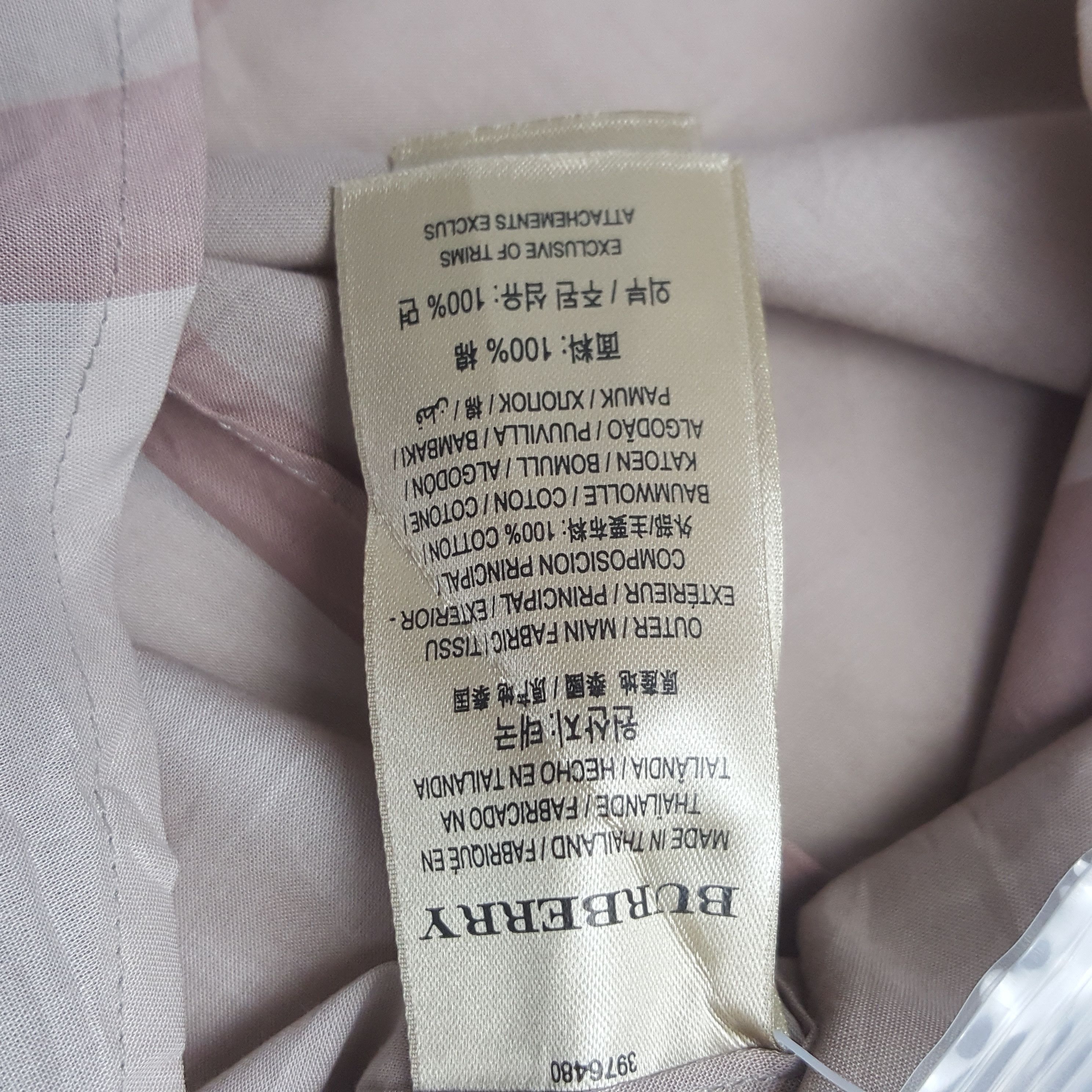 Burberry × Vintage Vintage Burberry London Nova Shirt Button Up Size M / US 6-8 / IT 42-44 - 7 Thumbnail