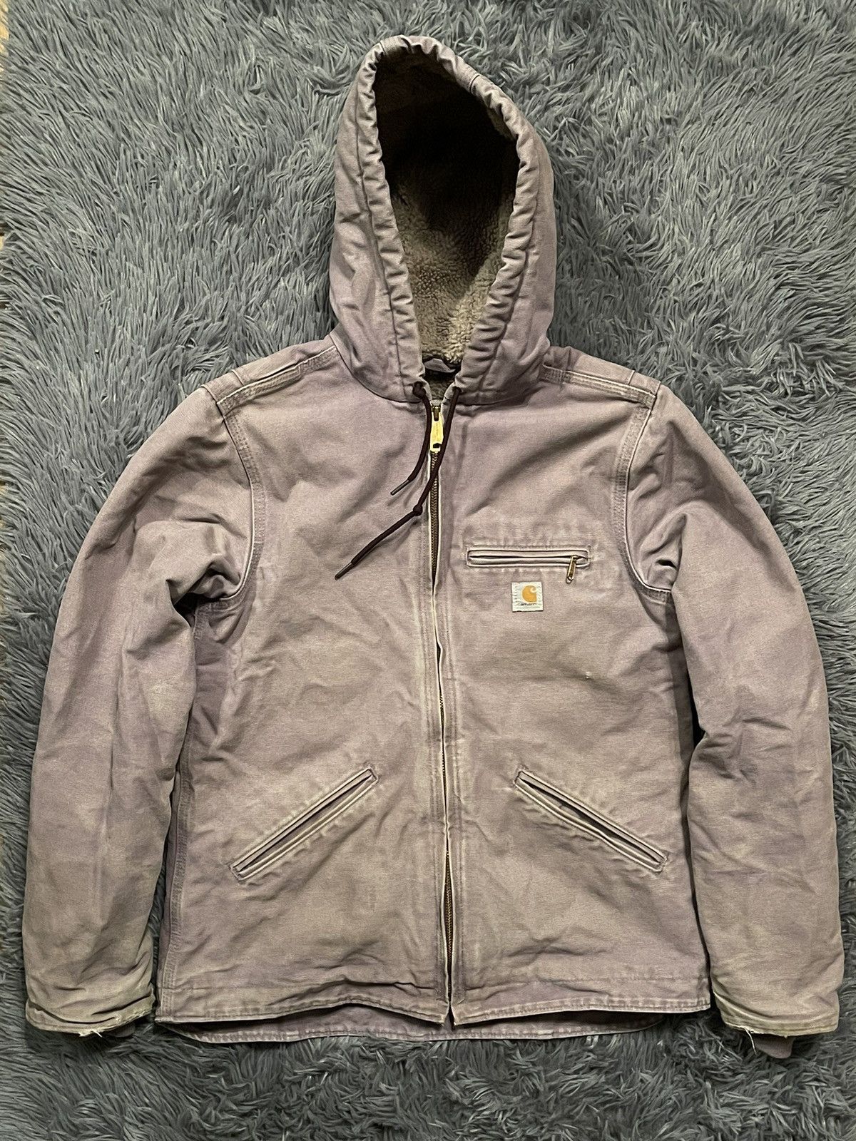 Carhartt × Vintage Carhartt 00s sierra sherpa lined workcore jacket distressed Size S / US 4 / IT 40 - 1 Thumbnail