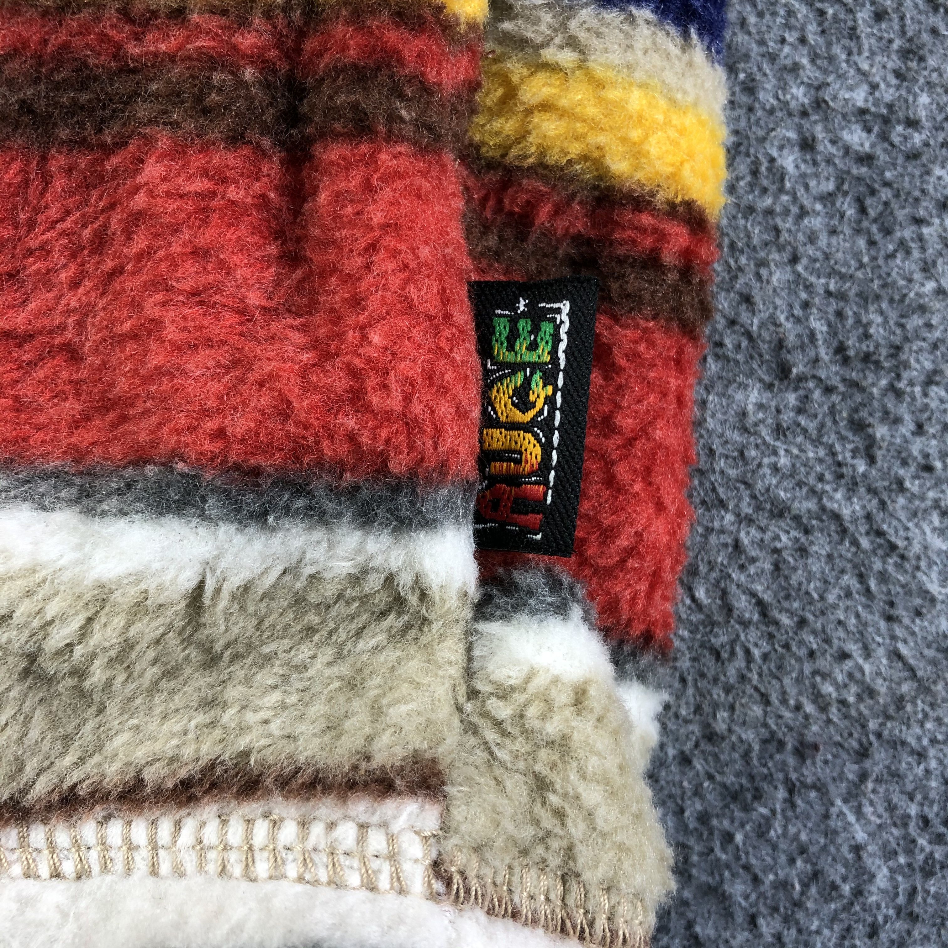 Goldwin Goldwin Rasta Button Up Fleece Sweater Jacket -JC249 Size US XL / EU 56 / 4 - 4 Thumbnail