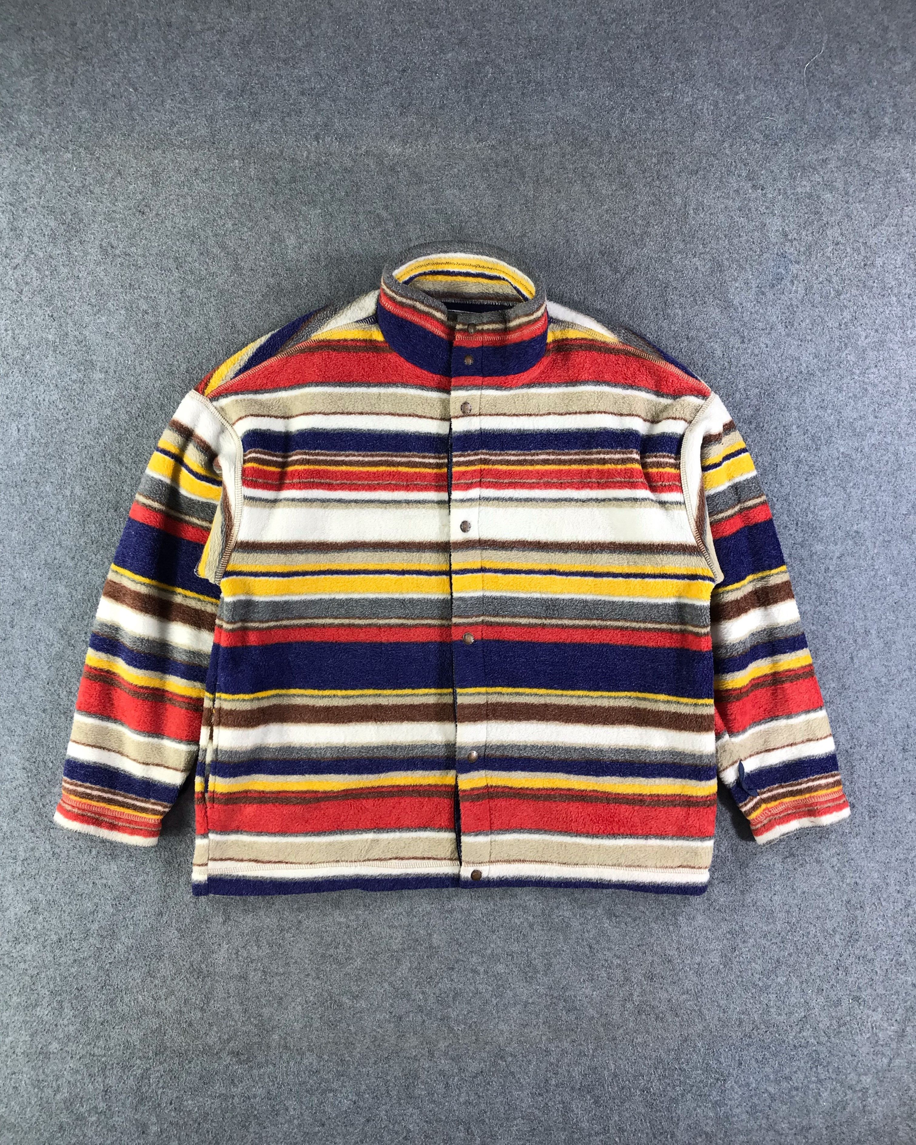 Goldwin Goldwin Rasta Button Up Fleece Sweater Jacket -JC249 Size US XL / EU 56 / 4 - 1 Thumbnail