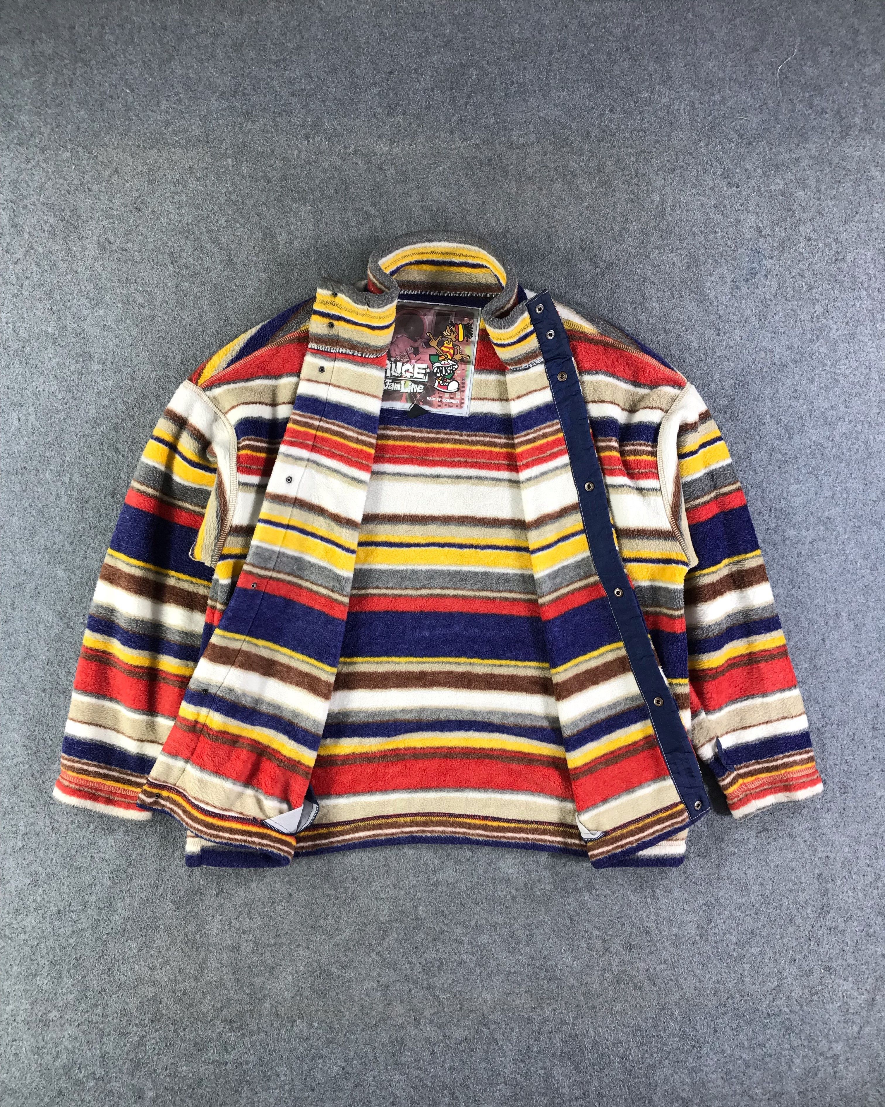 Goldwin Goldwin Rasta Button Up Fleece Sweater Jacket -JC249 Size US XL / EU 56 / 4 - 2 Thumbnail
