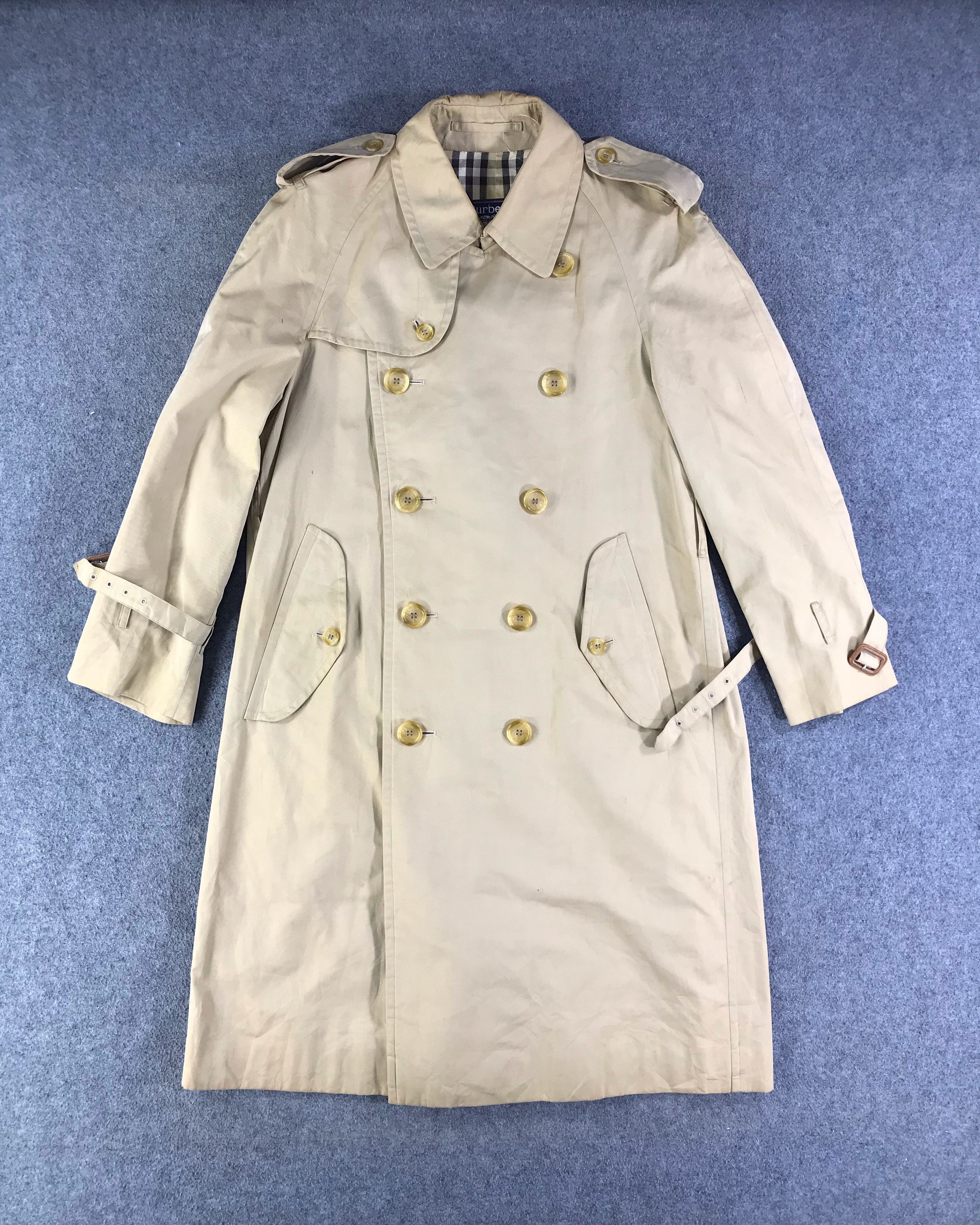Vintage Burberry Nova Check Trench Coat -JC222