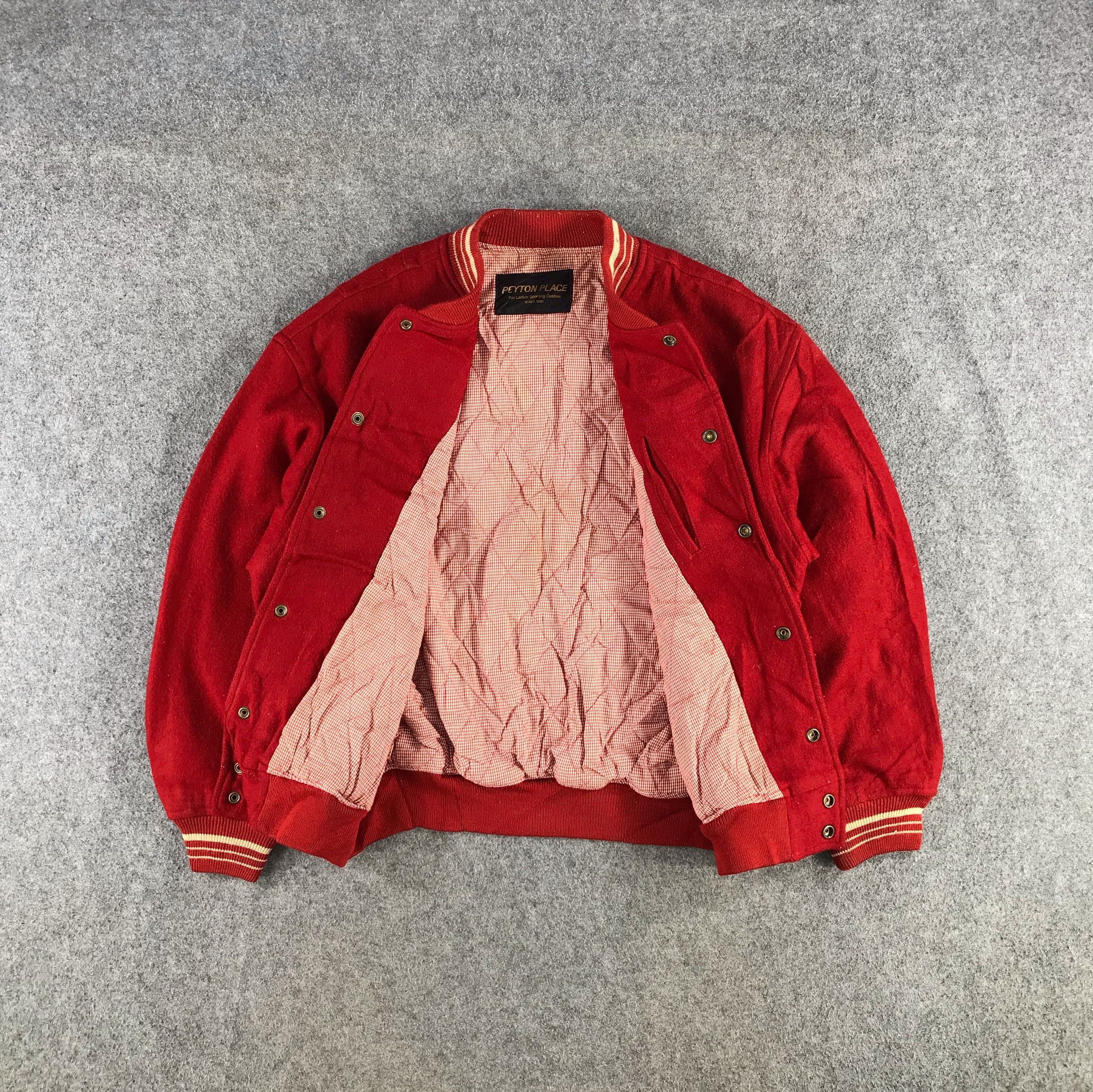 PPFM Vintage Peyton Place Wool Bomber Varsity Jacket JC146 Size US M / EU 48-50 / 2 - 2 Thumbnail