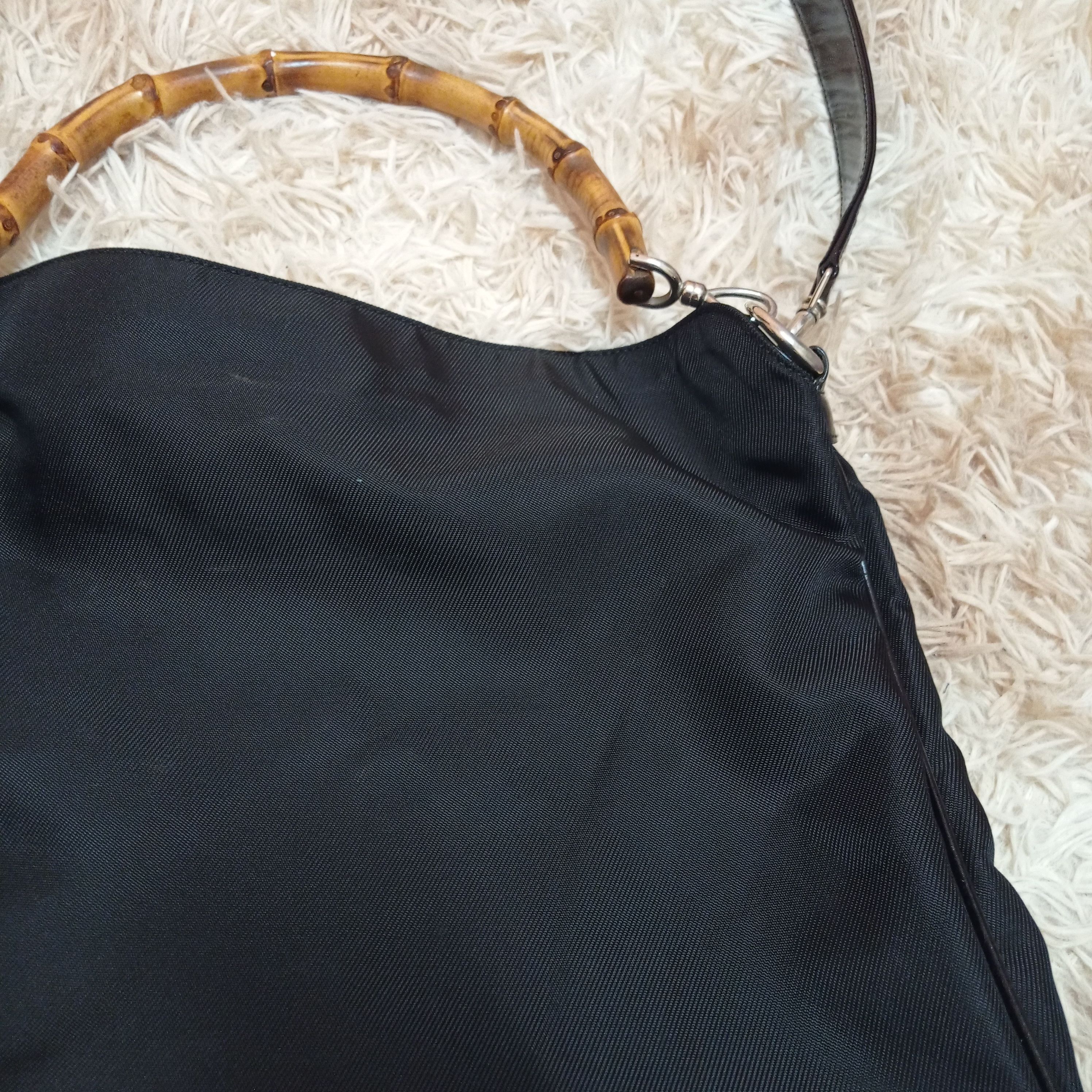 Gucci Gucci Bamboo Handbag 001 2123 1577 Women Nylon Shoulder Bag Size ONE SIZE - 16 Thumbnail