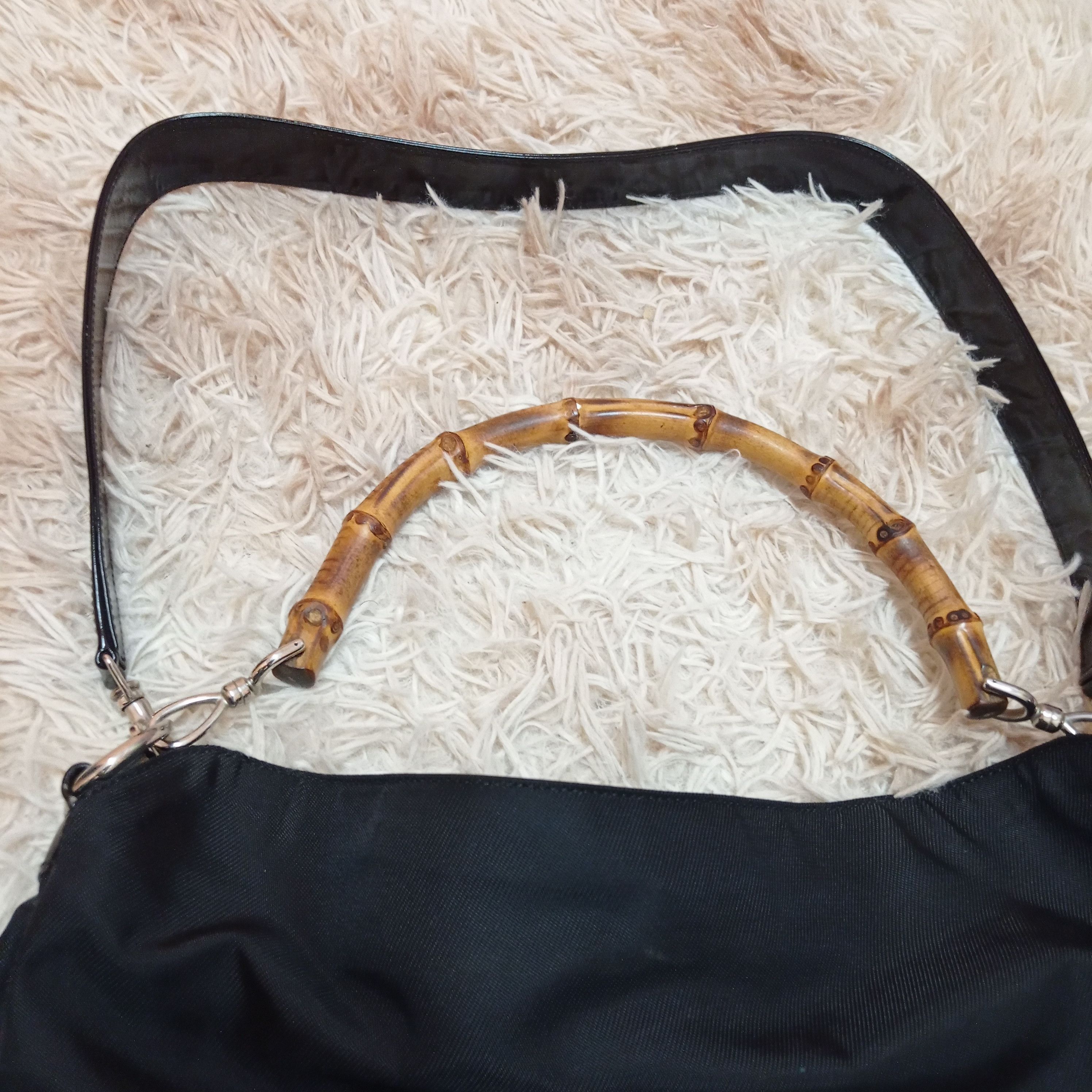 Gucci Gucci Bamboo Handbag 001 2123 1577 Women Nylon Shoulder Bag Size ONE SIZE - 3 Thumbnail