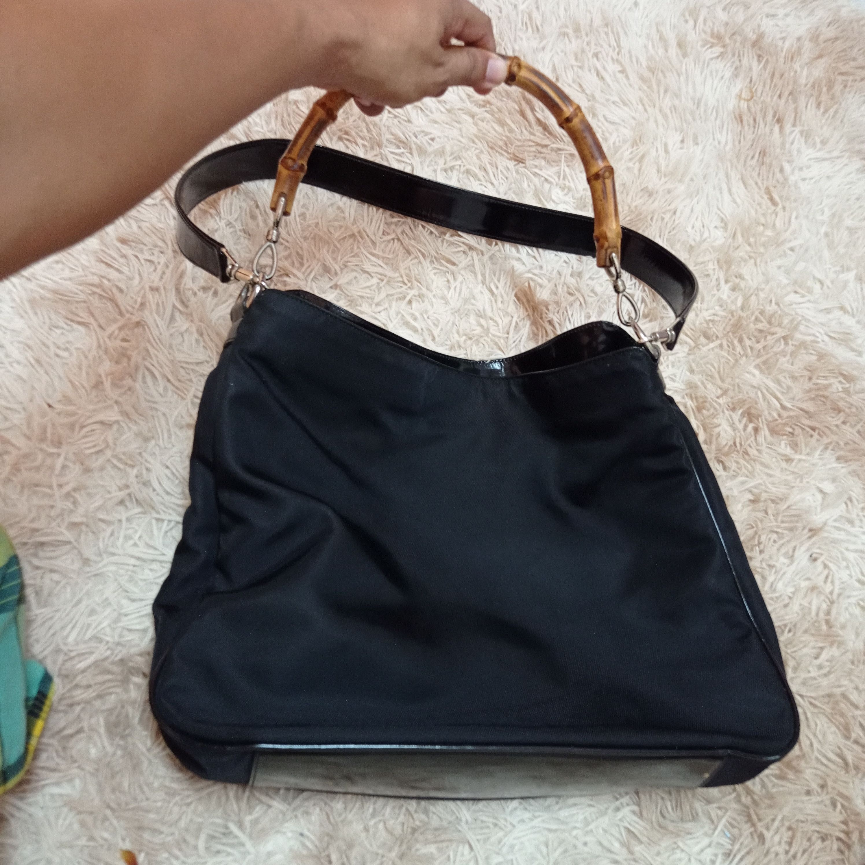 Gucci Gucci Bamboo Handbag 001 2123 1577 Women Nylon Shoulder Bag Size ONE SIZE - 12 Thumbnail