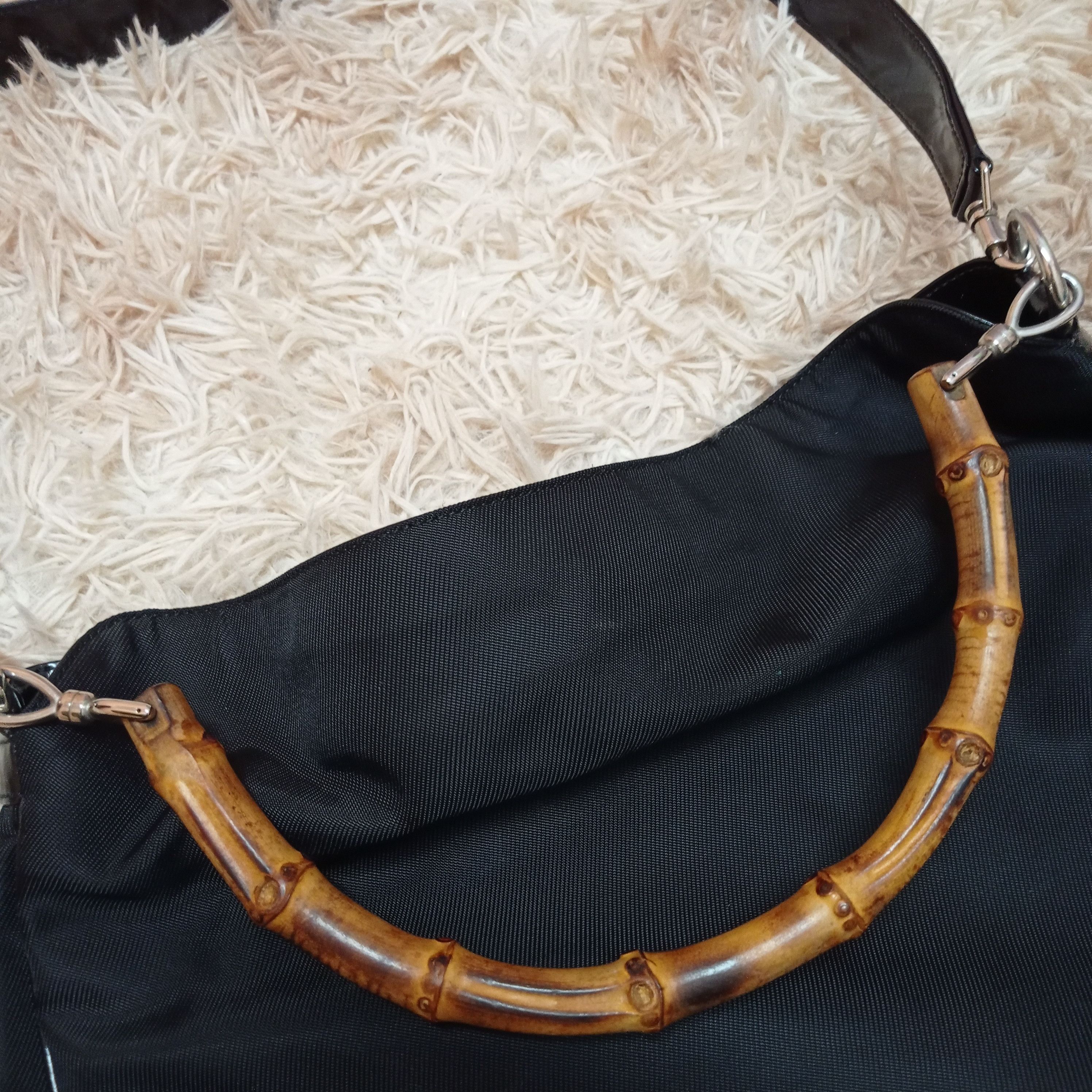 Gucci Gucci Bamboo Handbag 001 2123 1577 Women Nylon Shoulder Bag Size ONE SIZE - 17 Thumbnail