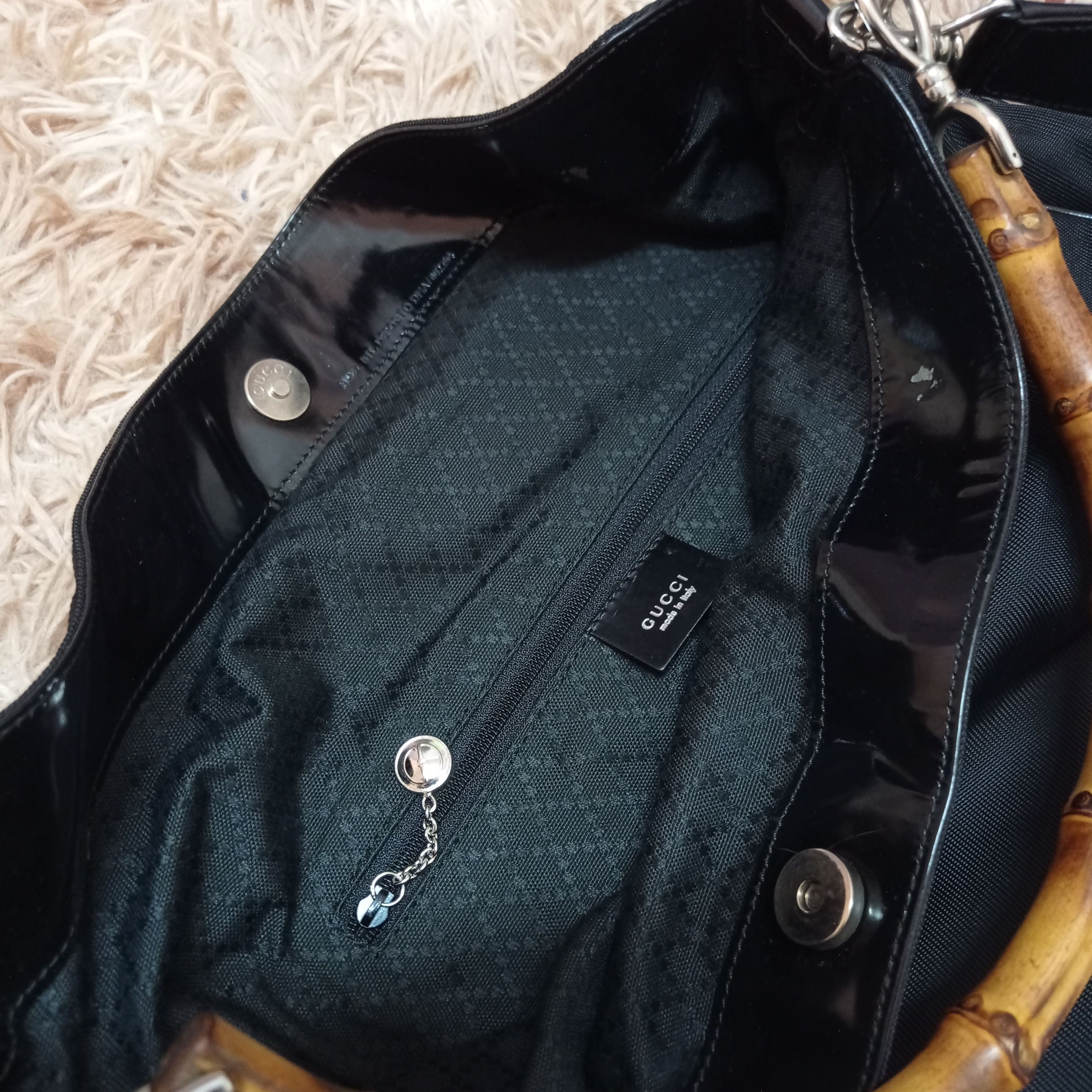 Gucci Gucci Bamboo Handbag 001 2123 1577 Women Nylon Shoulder Bag Size ONE SIZE - 10 Thumbnail