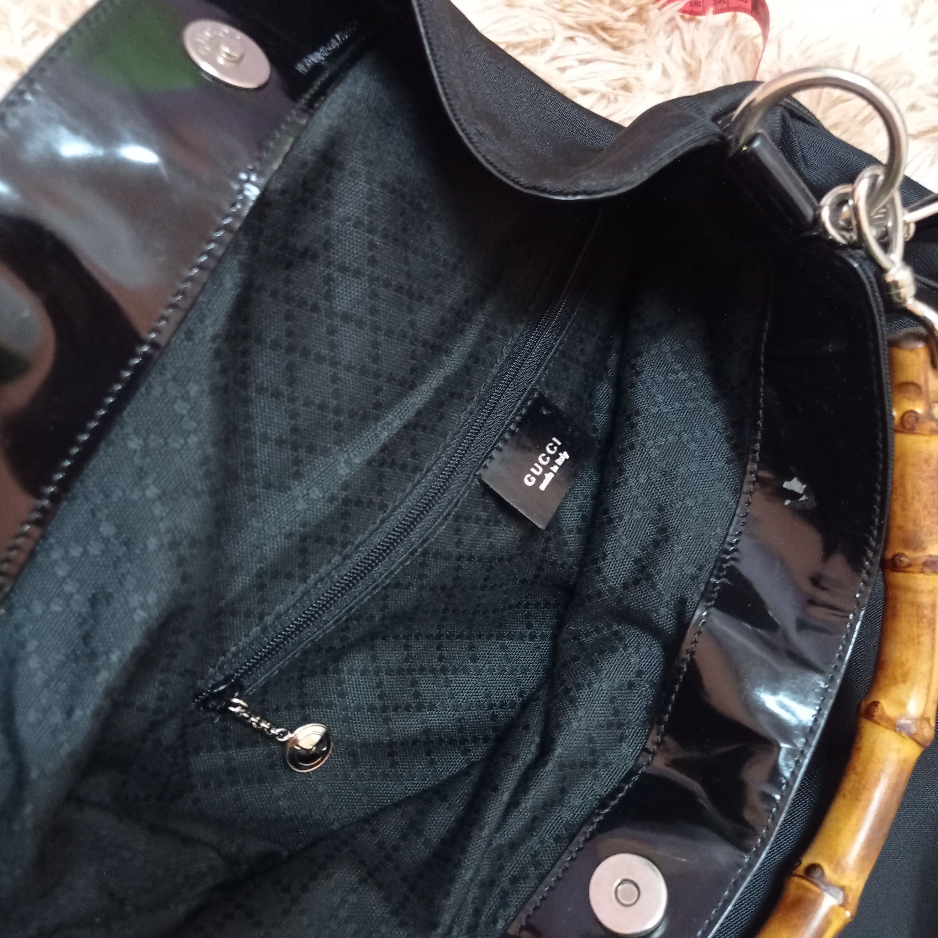 Gucci Gucci Bamboo Handbag 001 2123 1577 Women Nylon Shoulder Bag Size ONE SIZE - 8 Thumbnail