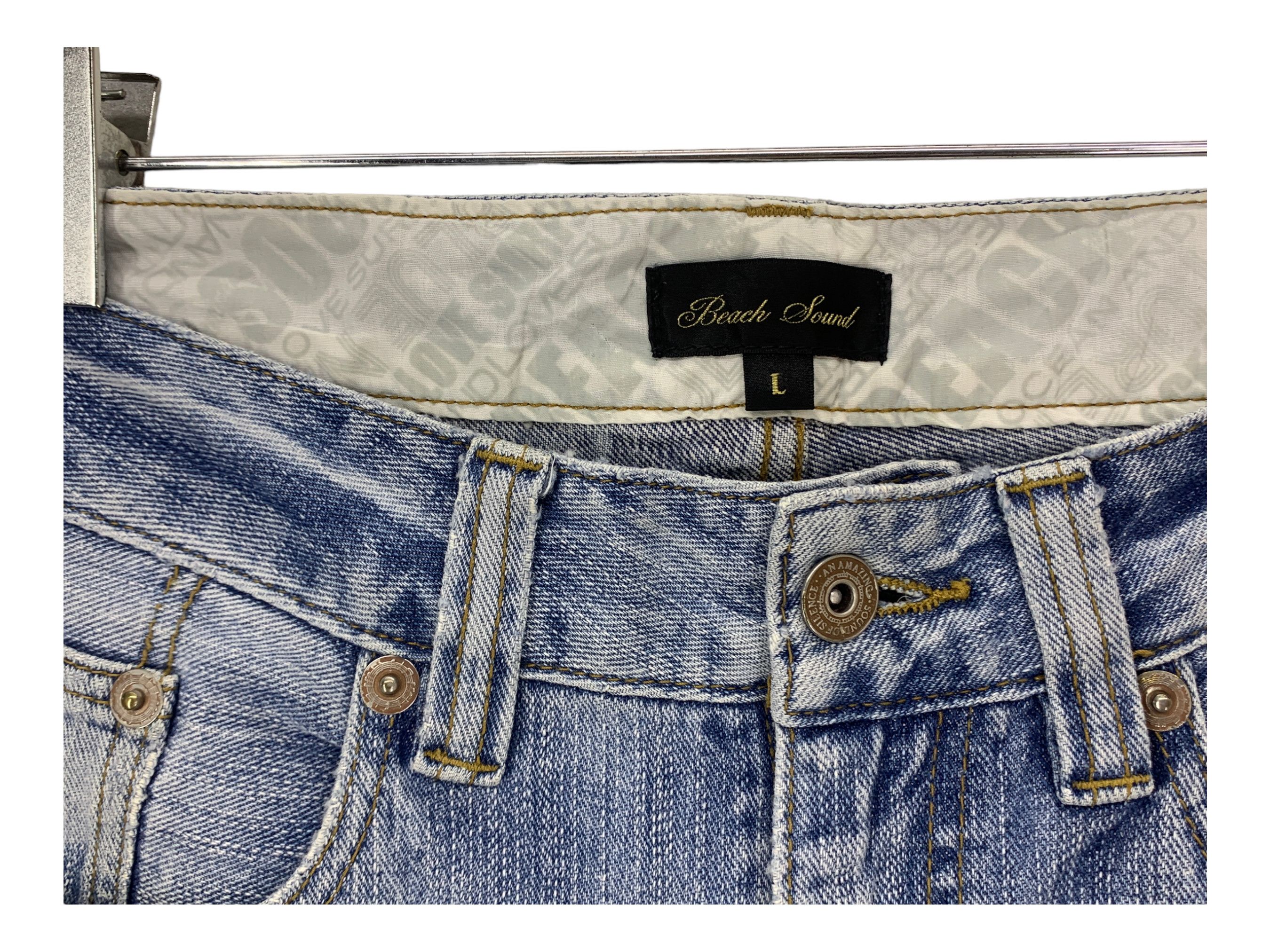 Japanese Brand Beach Sound Denim Jeans Skateboard Surf Jeans Size US 33 - 9 Thumbnail