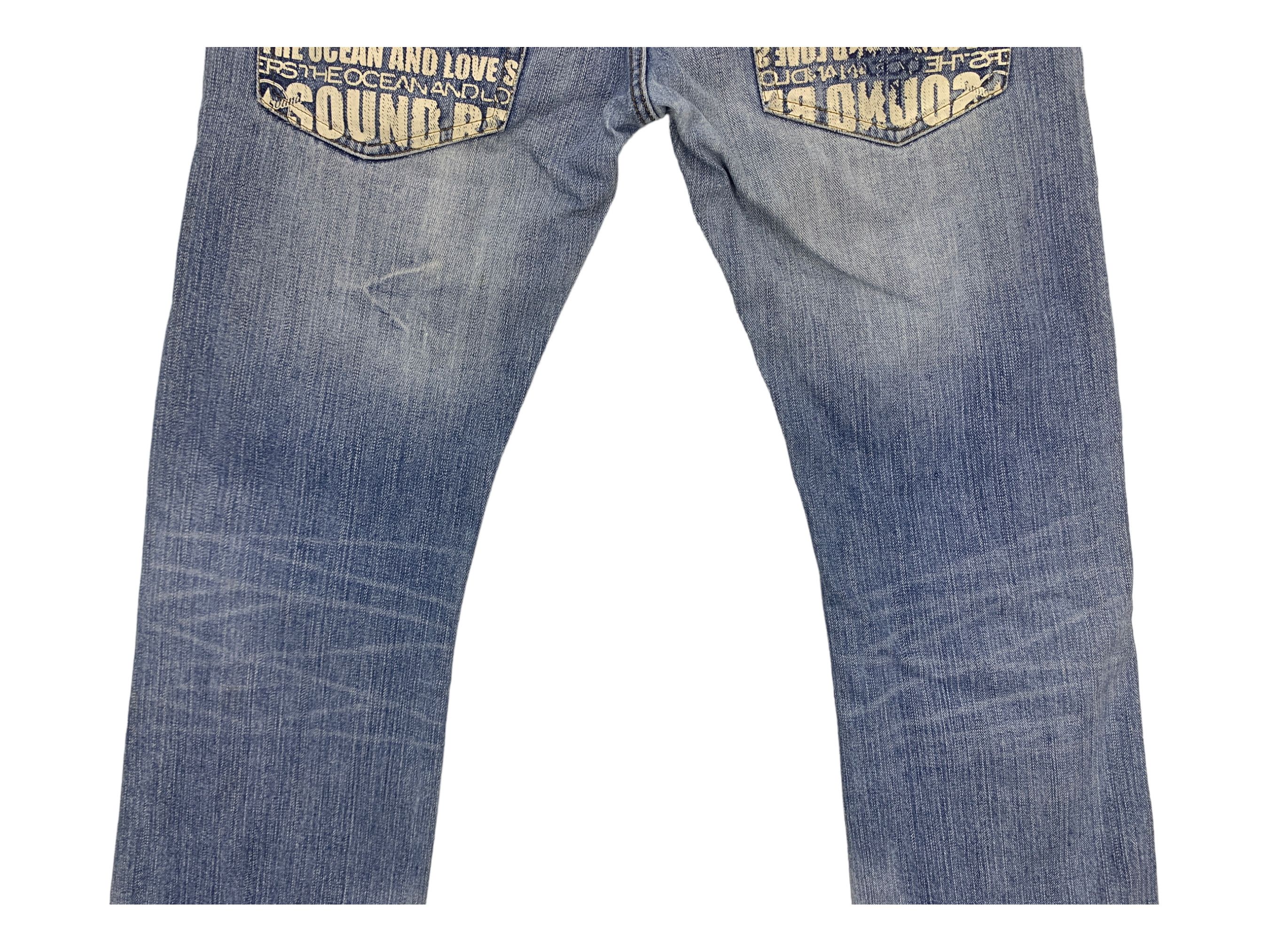 Japanese Brand Beach Sound Denim Jeans Skateboard Surf Jeans Size US 33 - 6 Thumbnail