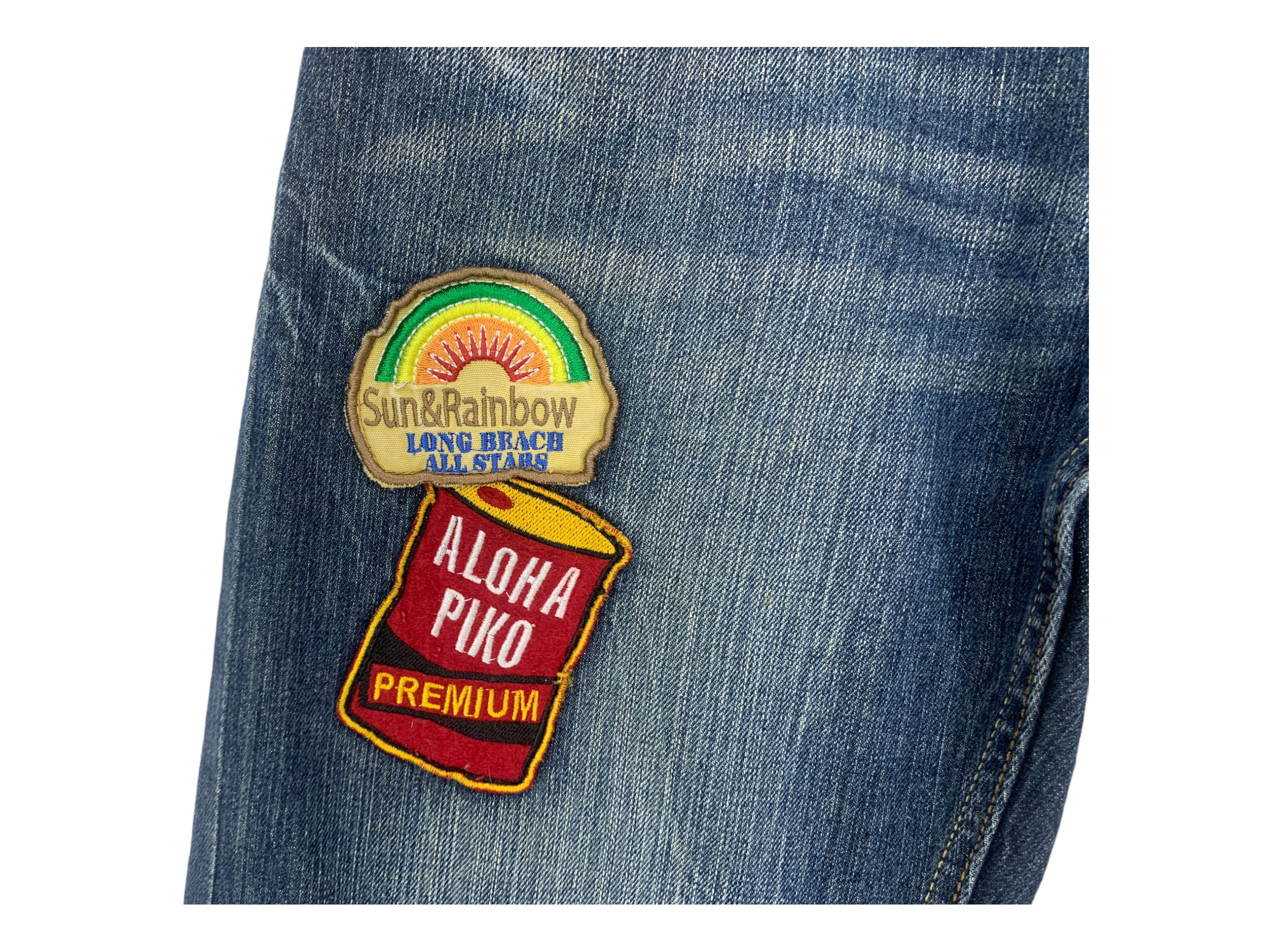 Japanese Brand Piko Denim Jeans Baggy Japanese Surfwear Hip Hop Skateboards Size US 32 / EU 48 - 12 Thumbnail