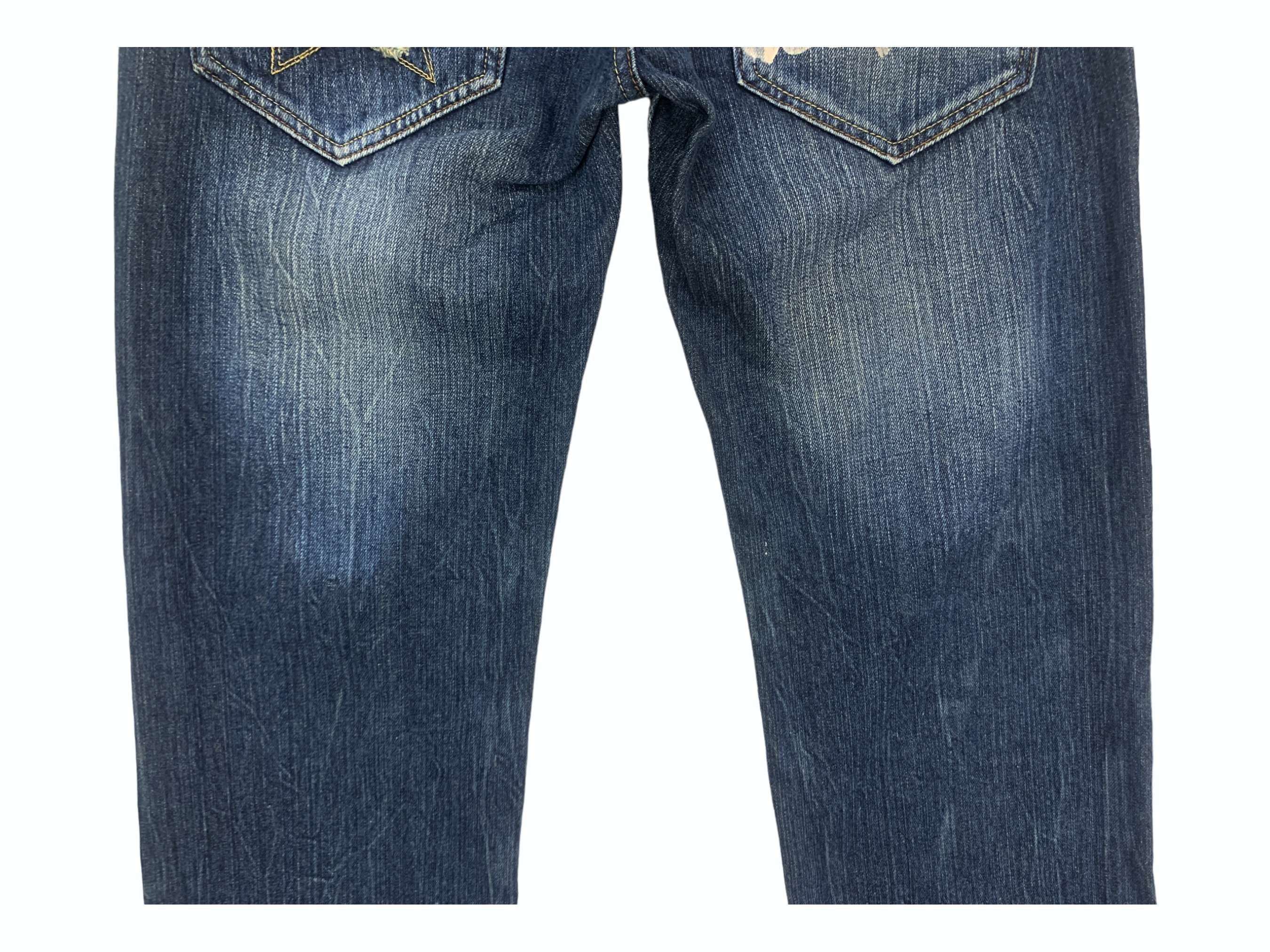 Japanese Brand Piko Denim Jeans Baggy Japanese Surfwear Hip Hop Skateboards Size US 32 / EU 48 - 7 Thumbnail
