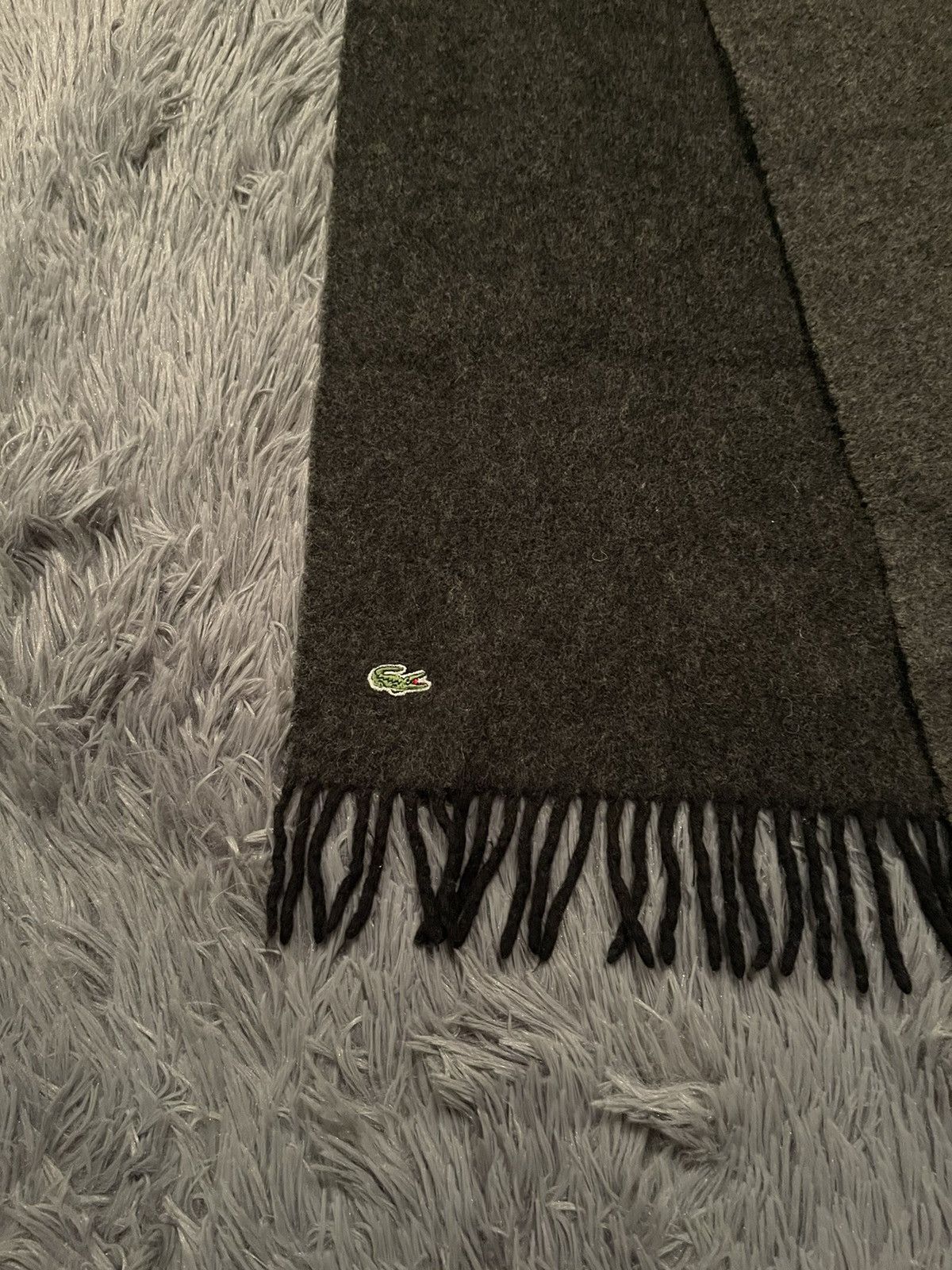 Lacoste × Vintage Lacoste 00s vintage wool scarf Size ONE SIZE - 4 Thumbnail