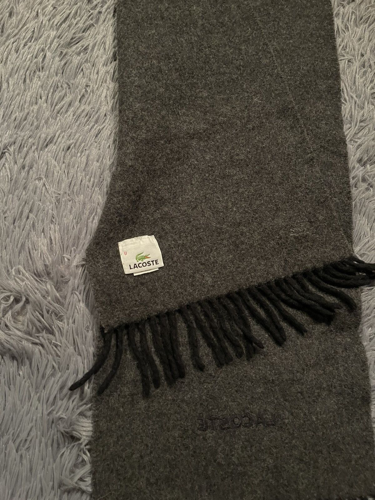 Lacoste × Vintage Lacoste 00s vintage wool scarf Size ONE SIZE - 5 Thumbnail