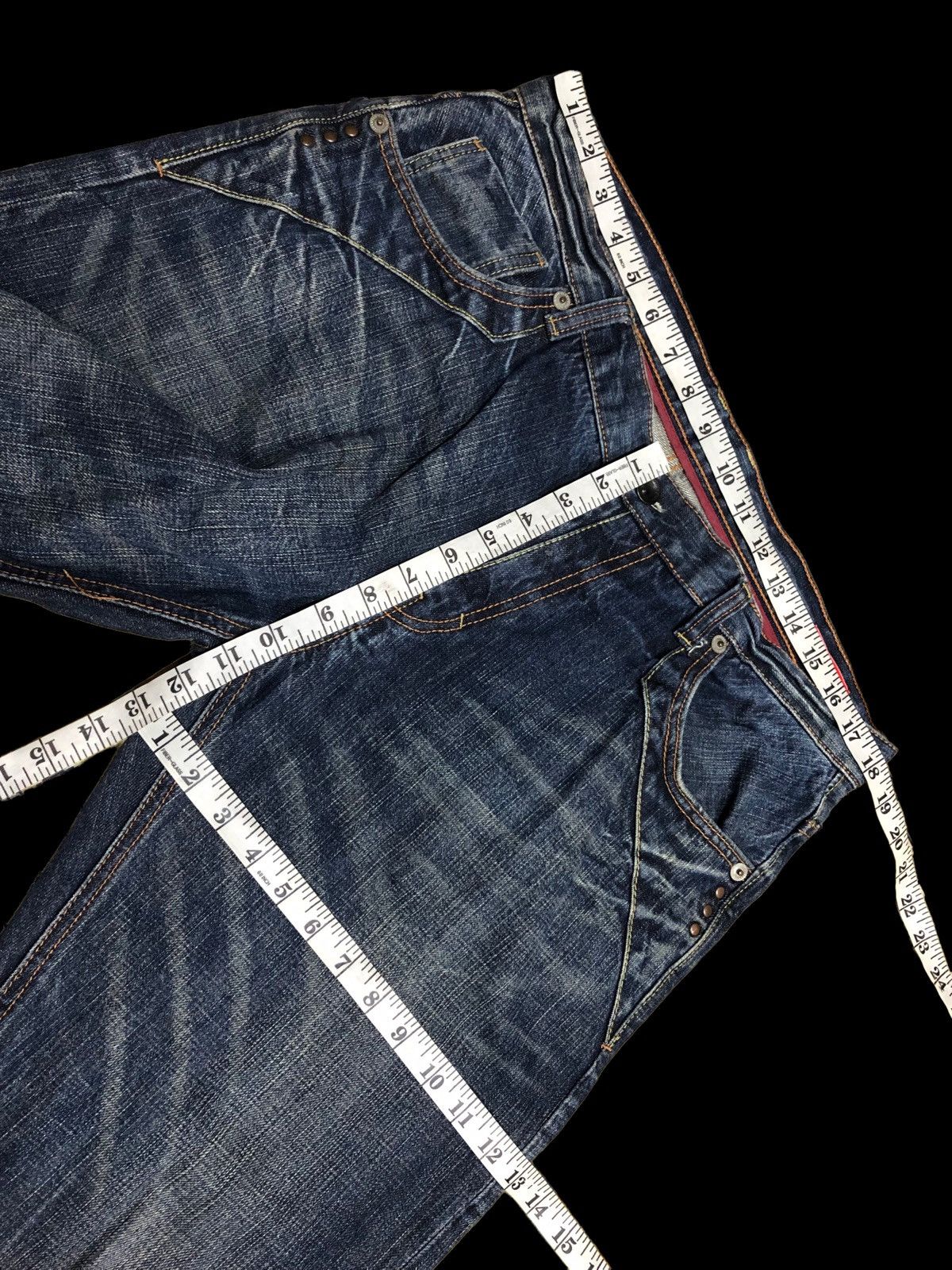 If Six Was Nine TWIST⚡️⚡️WASHED BLUE DENIM BY UJ JEAN Size US 36 / EU 52 - 8 Thumbnail
