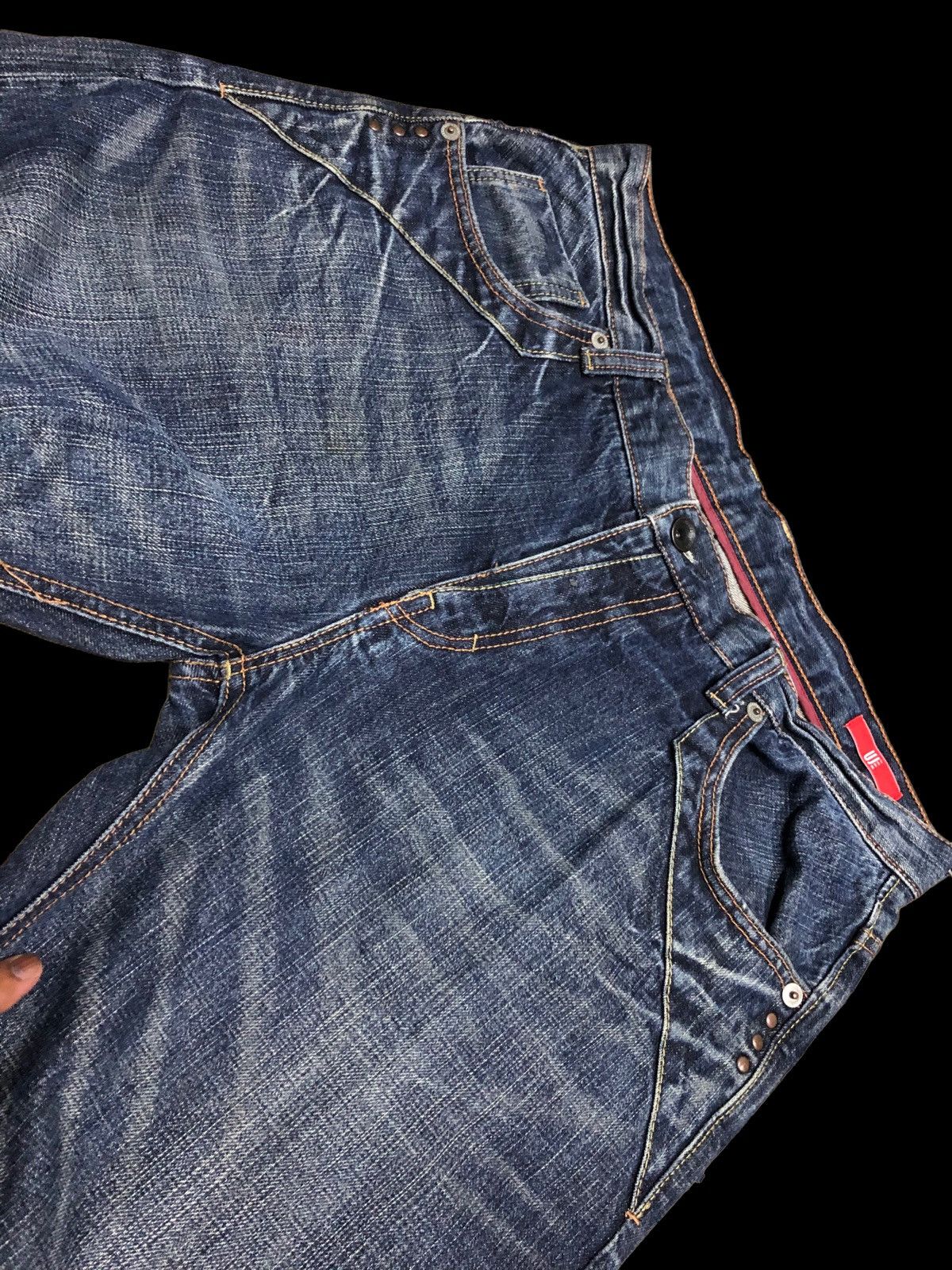 If Six Was Nine TWIST⚡️⚡️WASHED BLUE DENIM BY UJ JEAN Size US 36 / EU 52 - 6 Thumbnail