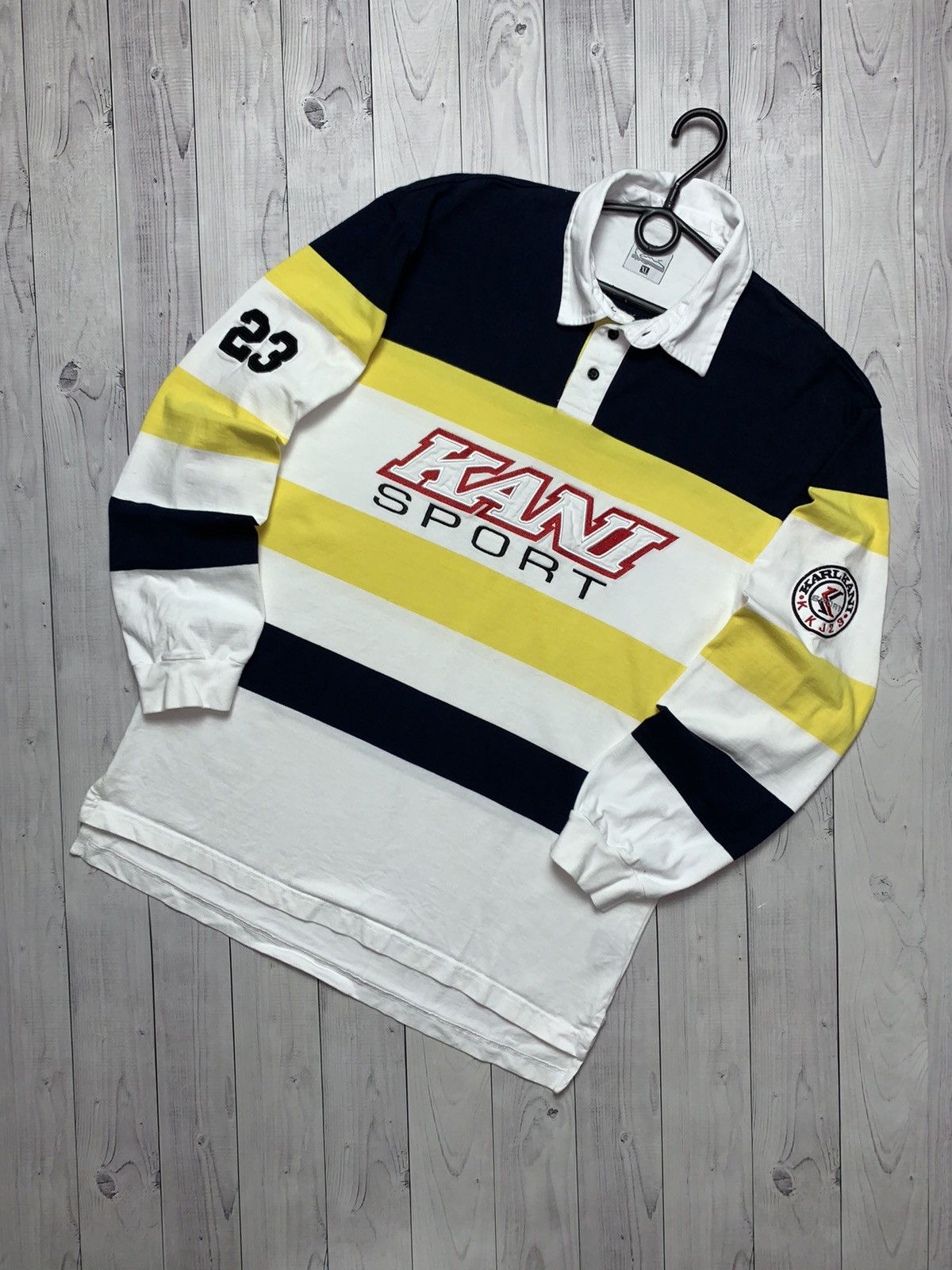 Karl Kani Karl Kani Sport 23 rugby jersey long sleeve big logo size L Size US L / EU 52-54 / 3 - 1 Thumbnail