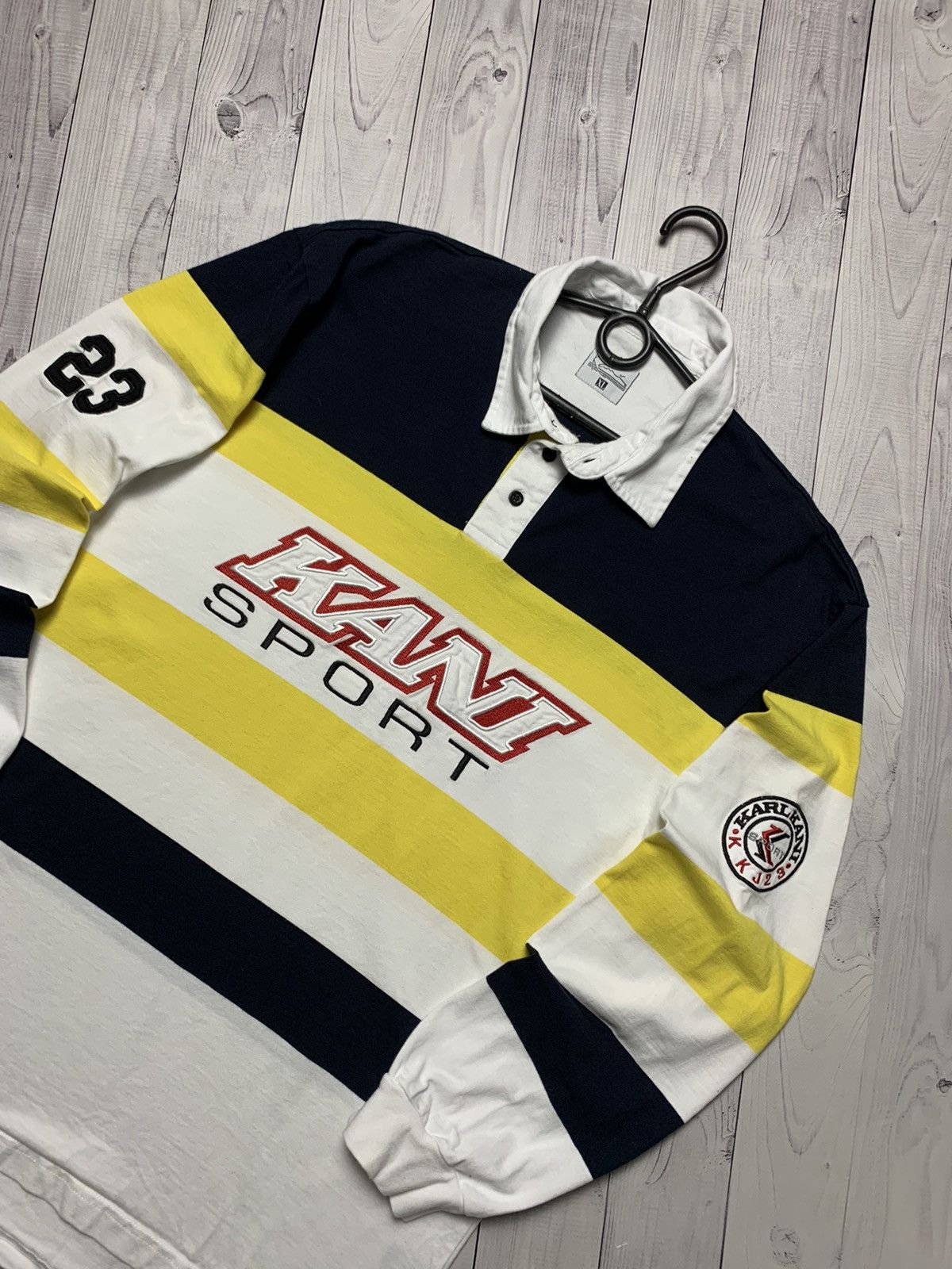 Karl Kani Karl Kani Sport 23 rugby jersey long sleeve big logo size L Size US L / EU 52-54 / 3 - 2 Thumbnail