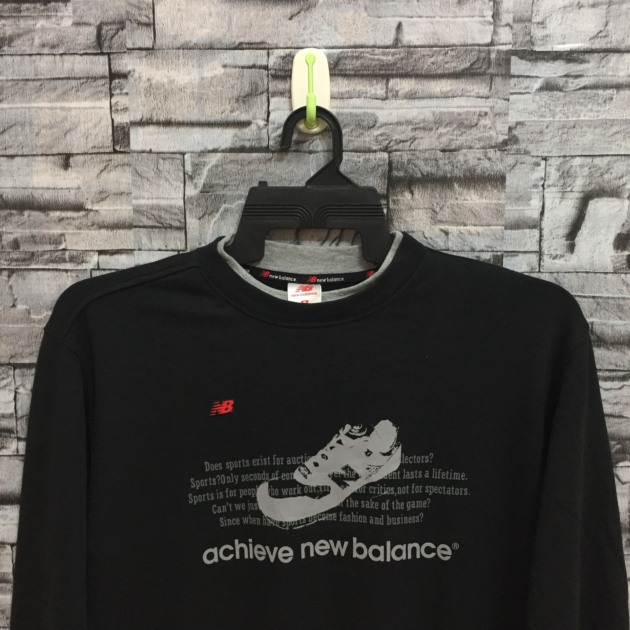 New Balance Vintage new balance sweatshirt big logo shoes size M Size US M / EU 48-50 / 2 - 2 Thumbnail
