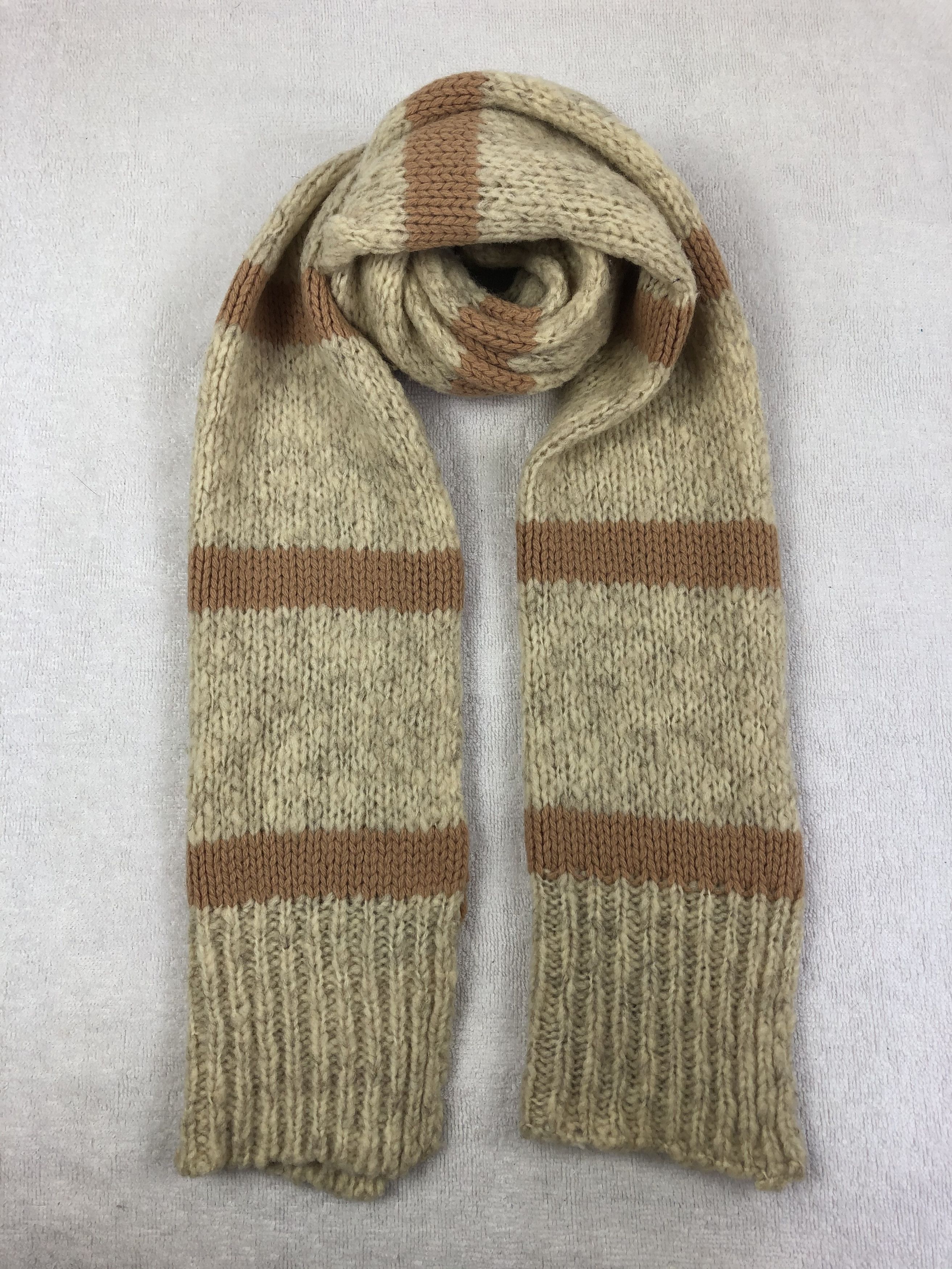 muffler wool leather 小物 DKNY