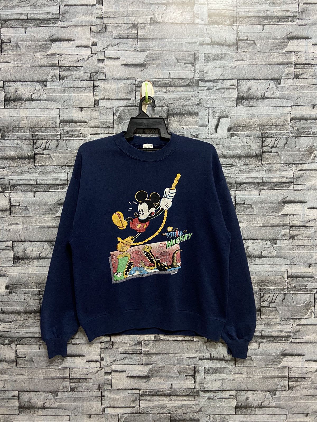 Mickey Mouse Vintage Mickey Mouse sweatshirt big cartoon Size US L / EU 52-54 / 3 - 1 Thumbnail