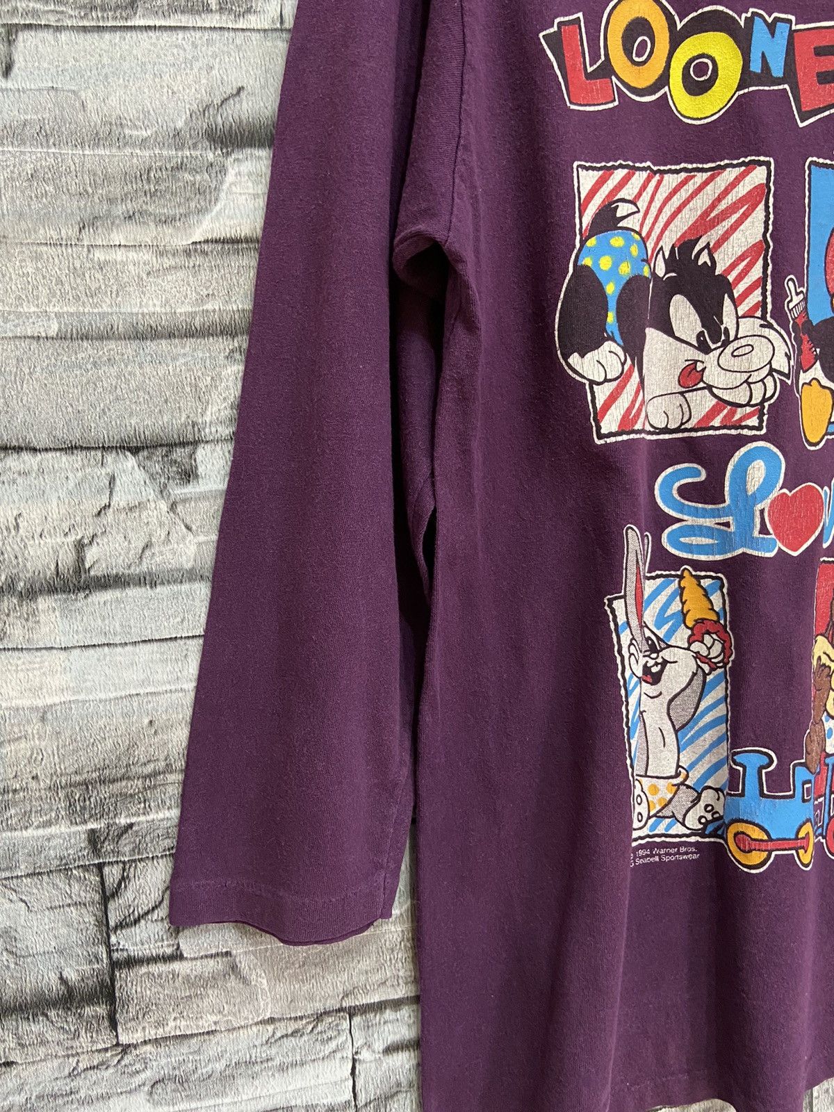 Cartoon Network Vintage Looney Tunes t shirt longsleeve Character cartoon Size US L / EU 52-54 / 3 - 6 Thumbnail