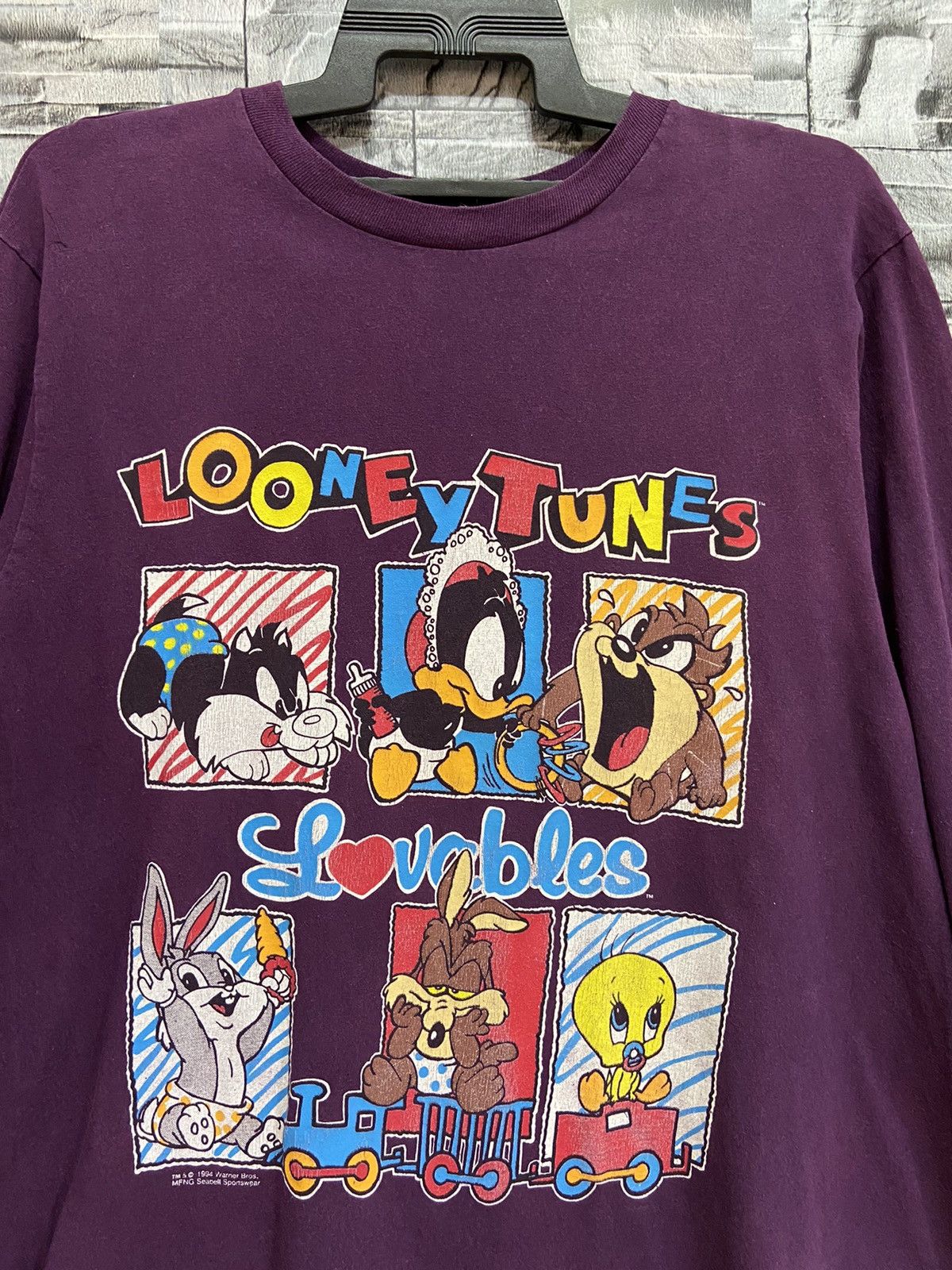 Cartoon Network Vintage Looney Tunes t shirt longsleeve Character cartoon Size US L / EU 52-54 / 3 - 3 Thumbnail