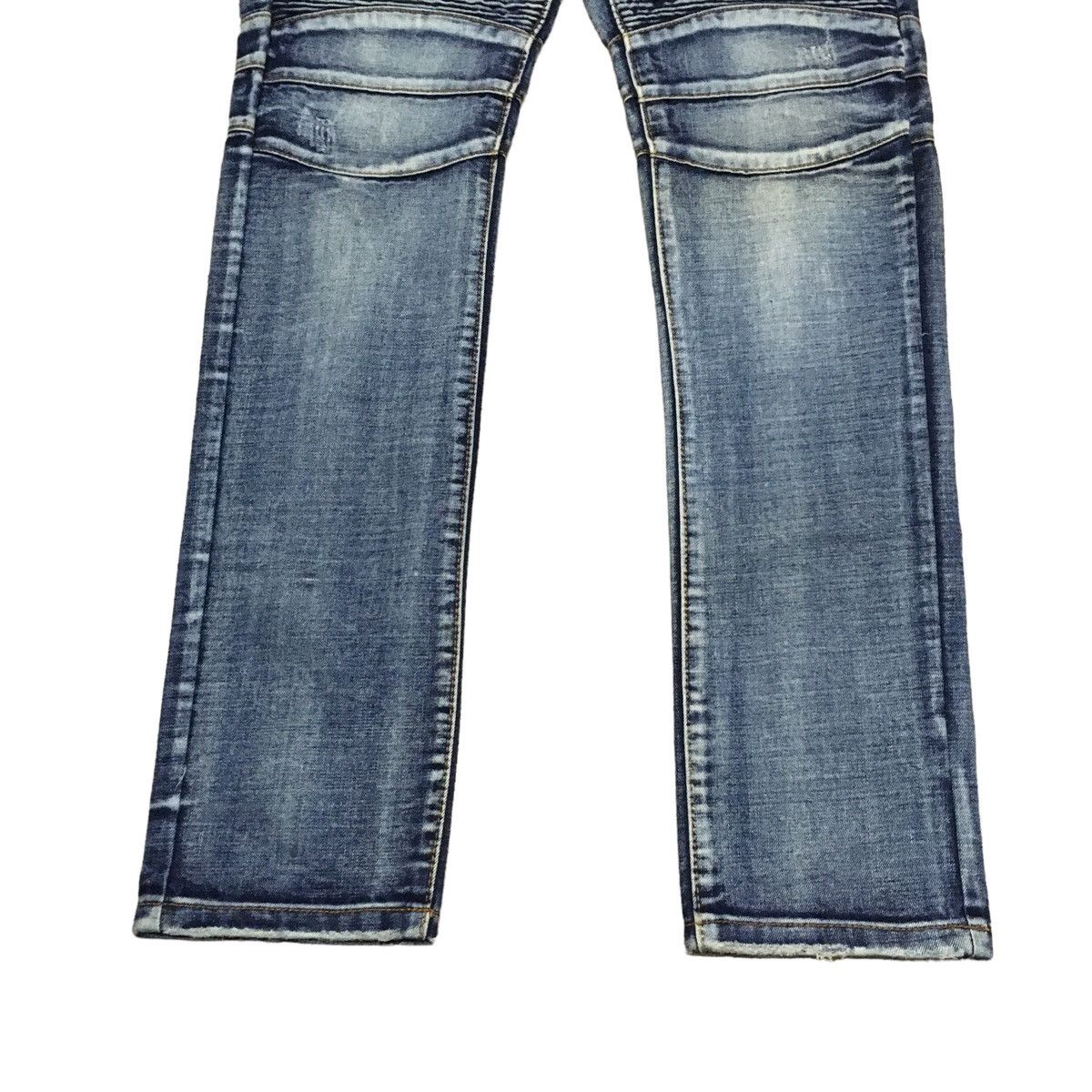 Designer × If Six Was Nine Rare Design Vintage Japanese Brand Biepa Biker Jeans 1990s Size US 32 / EU 48 - 4 Thumbnail