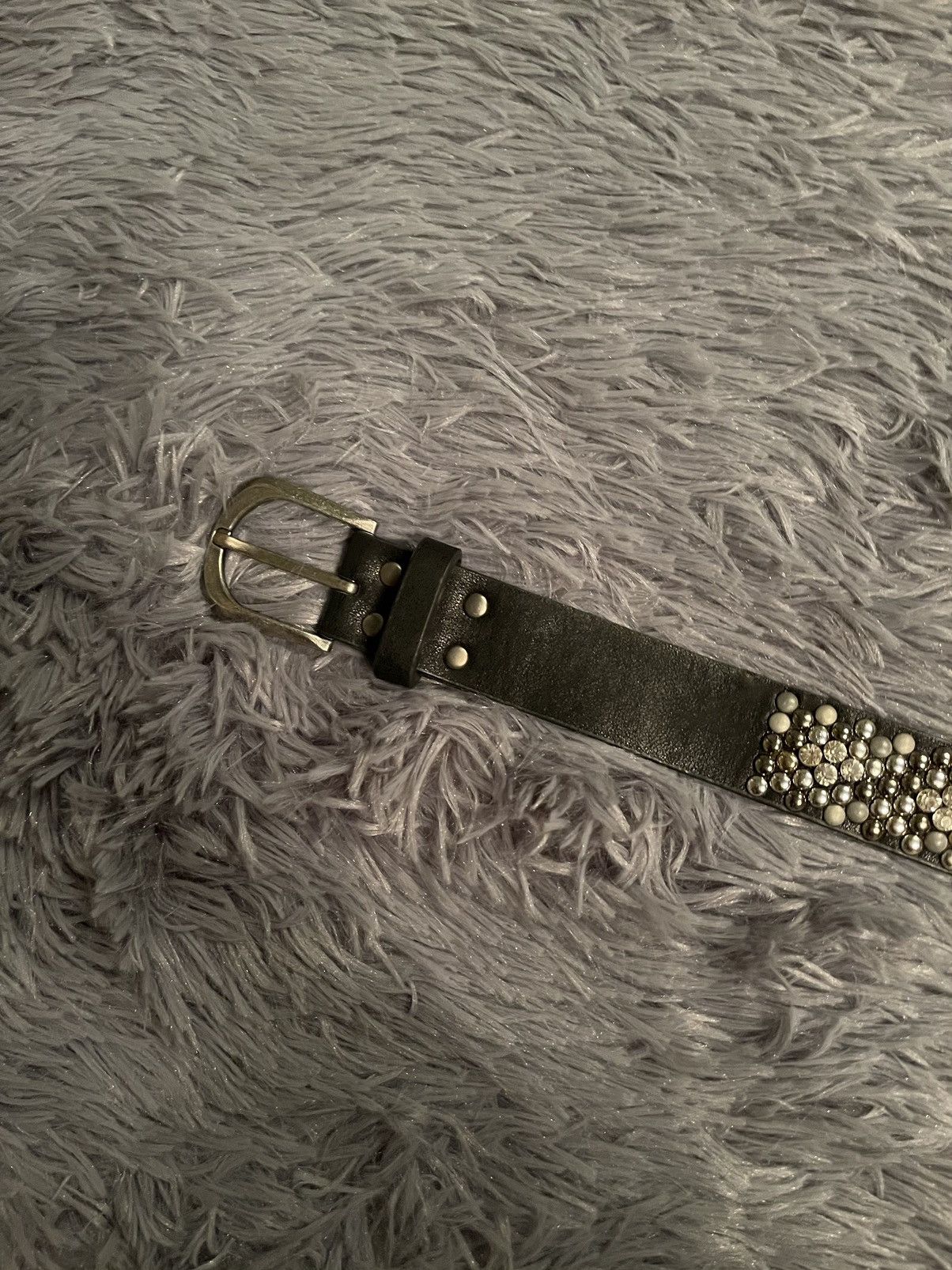 Cowboy Equipment × Vintage Y2K vintage gamestones real leather belt 99cm Size 32 - 5 Thumbnail