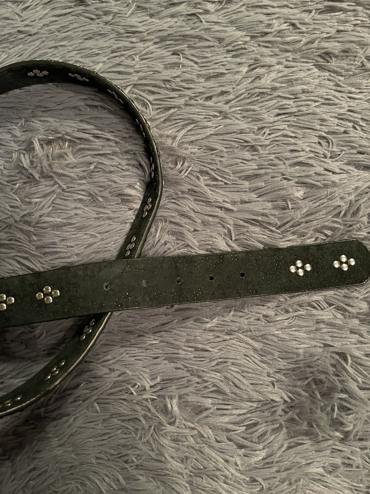 Cowboy Equipment × Vintage Y2K vintage gamestones real leather belt 99cm Size 32 - 3 Thumbnail