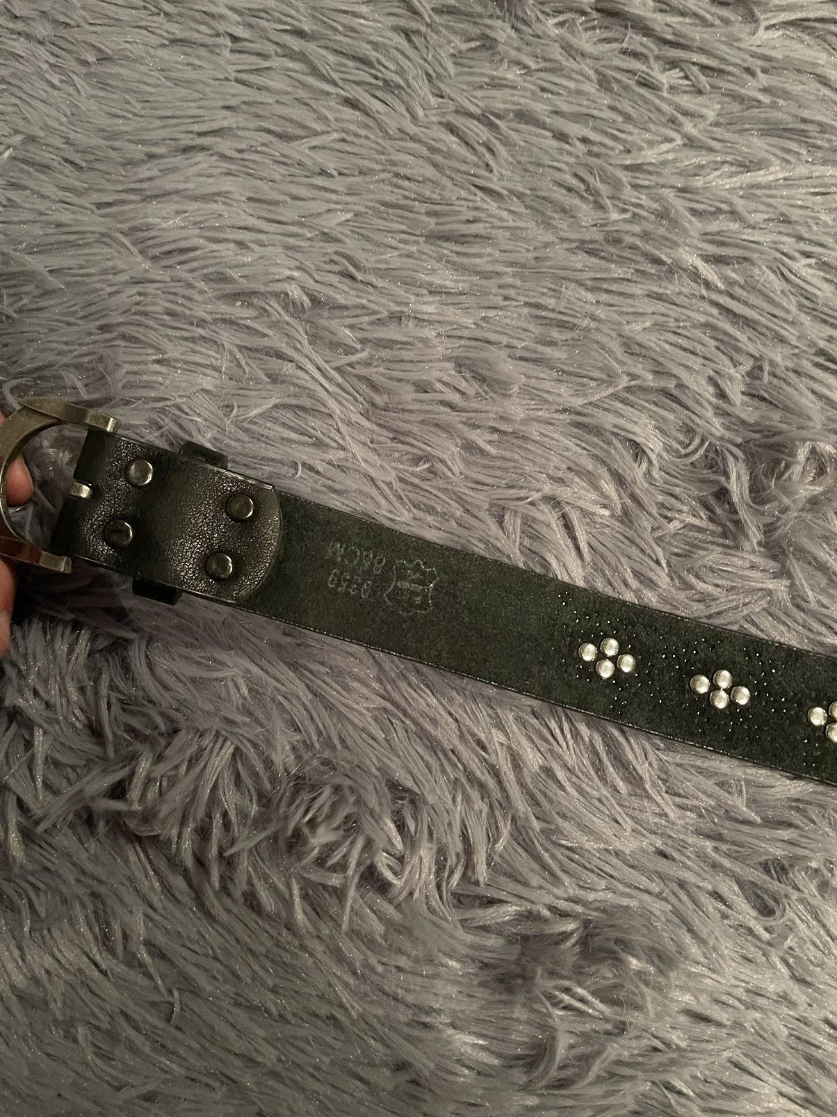 Cowboy Equipment × Vintage Y2K vintage gamestones real leather belt 99cm Size 32 - 6 Thumbnail