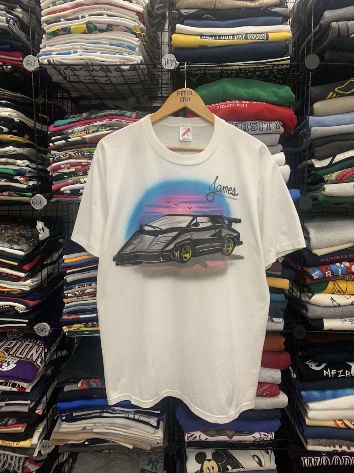 Vintage VINTAGE 90’s JAMES WHITE T-SHIRT Size US XL / EU 56 / 4 - 1 Thumbnail