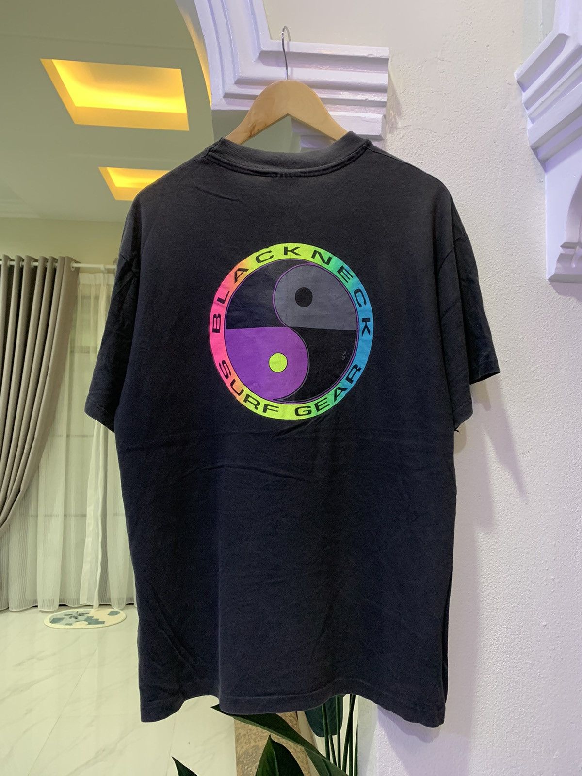 Vintage 80’ Black Neck Surf Gear T-Shirt