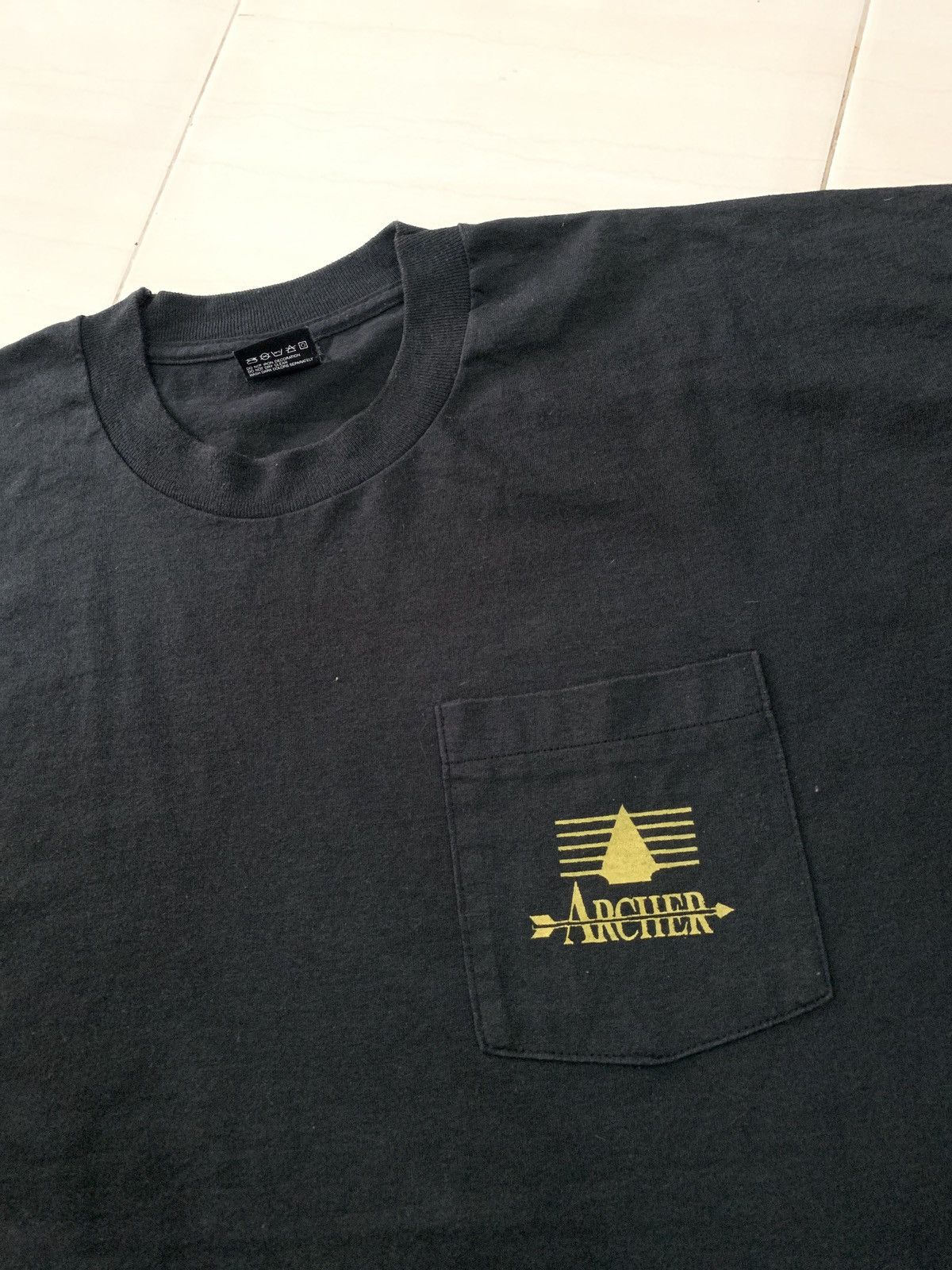 VINTAGE 80’s ARCHER SINGLE POCKET TSHIRT